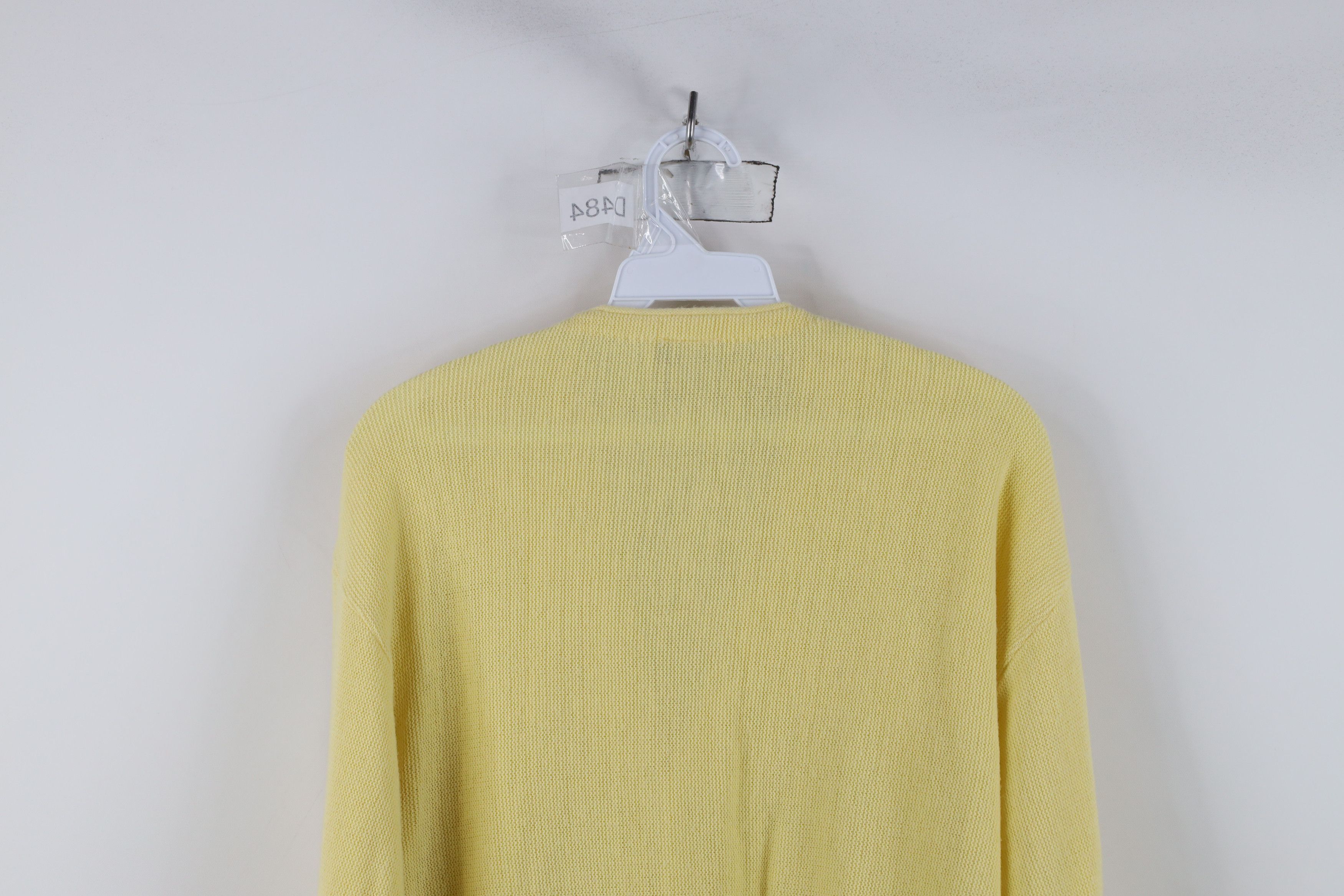 Vintage Vintage 70s Streetwear Knit Cardigan Sweater Yellow USA Size US L / EU 52-54 / 3 - 9 Thumbnail