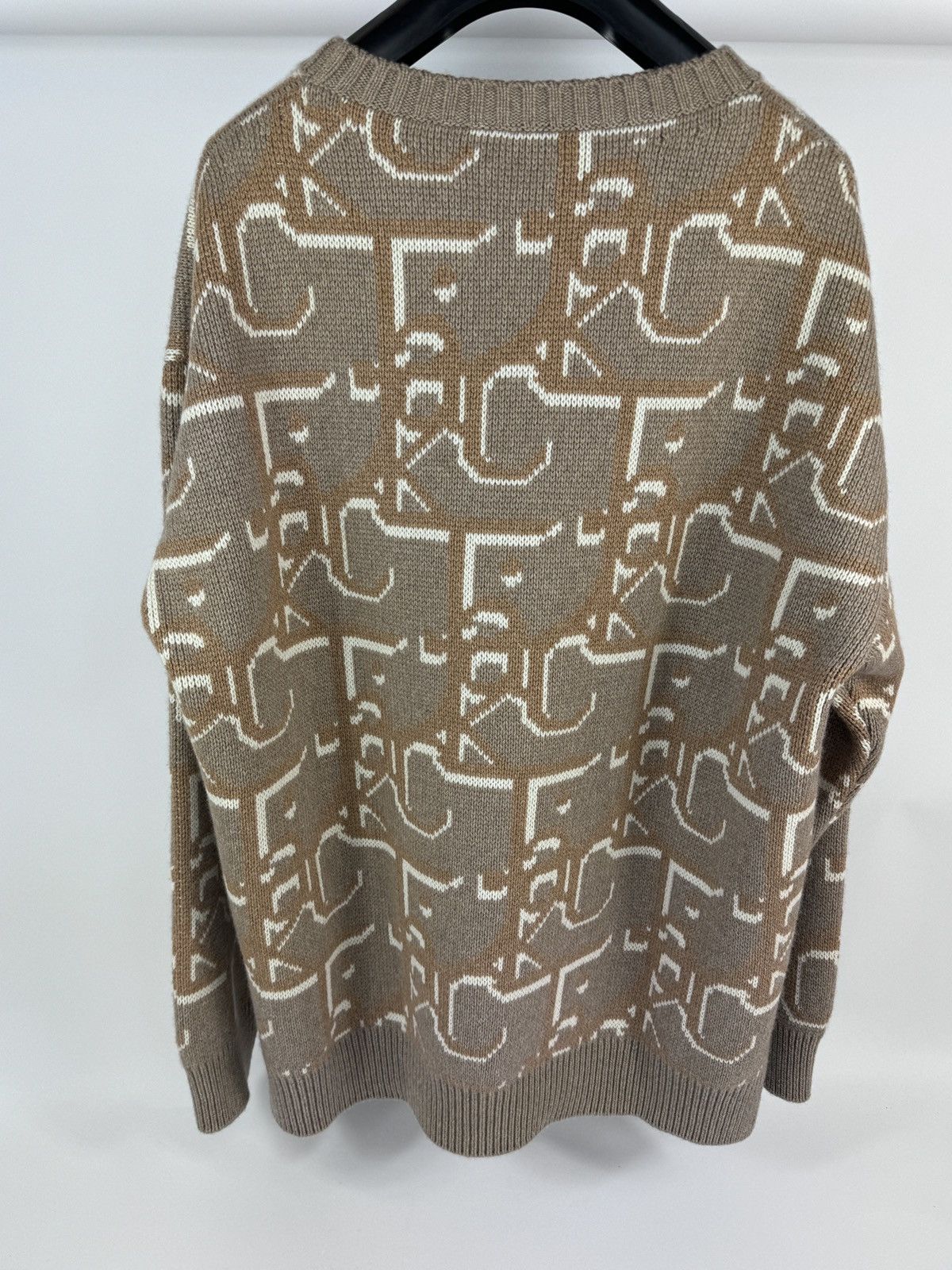 Dior × Travis Scott CACTUS JACK OBLIQUE CASHMERE LOGO PRINT KNIT JUMPER Size US XL / EU 56 / 4 - 2 Thumbnail