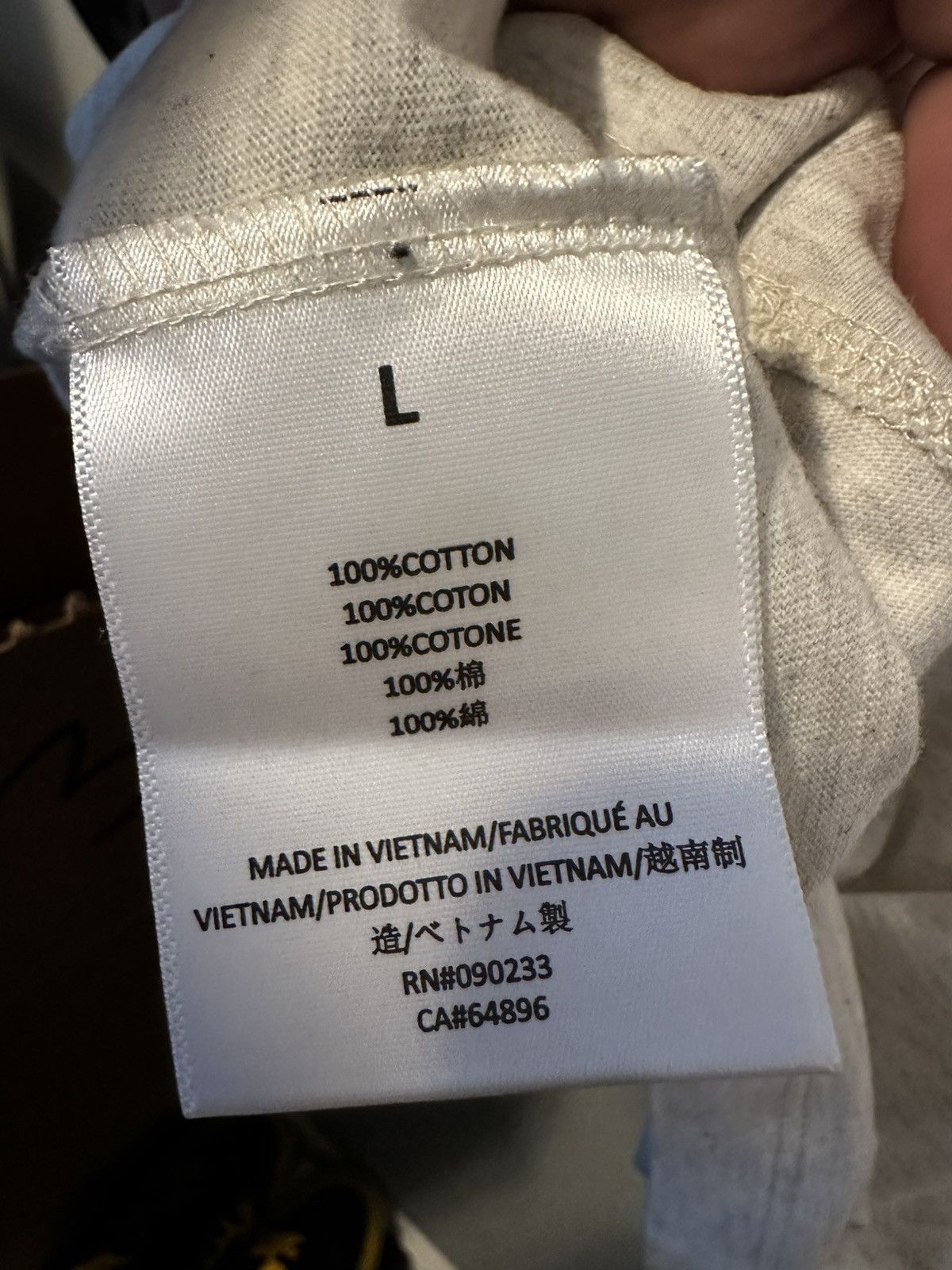 Essentials X FOG Light Oatmeal Tee Brand New