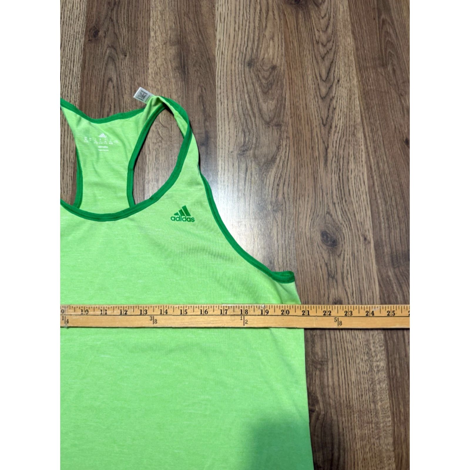 Adidas Adidas Tank Top Women's XL Green Climalite Logo Print Racerback Tank Shirt Size XL / US 12-14 / IT 48-50 - 7 Thumbnail