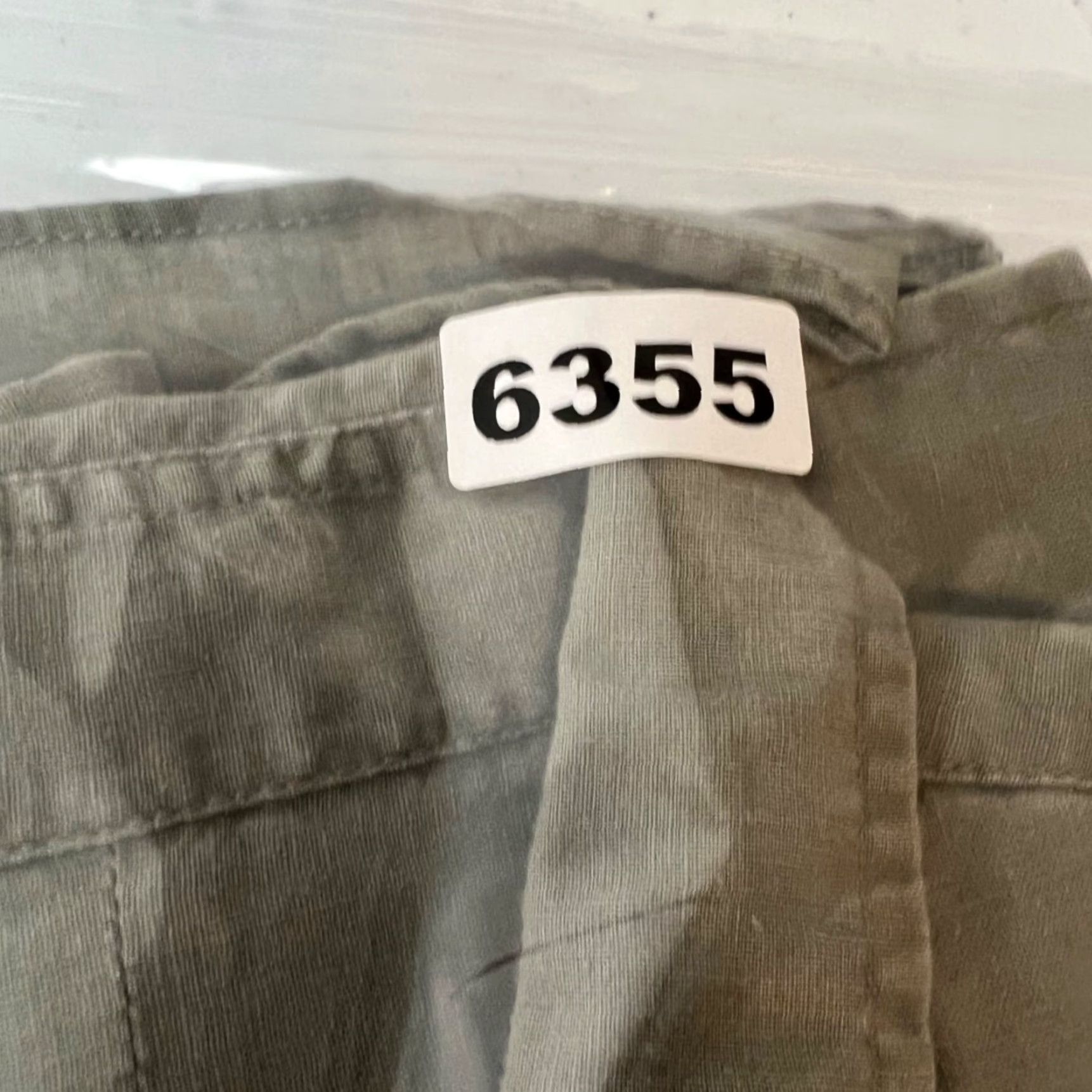 Club Monaco Club Monaco Mens Size Medium Slim Fit Linen Olive Green Button-Up Shirt Size US M / EU 48-50 / 2 - 8 Thumbnail