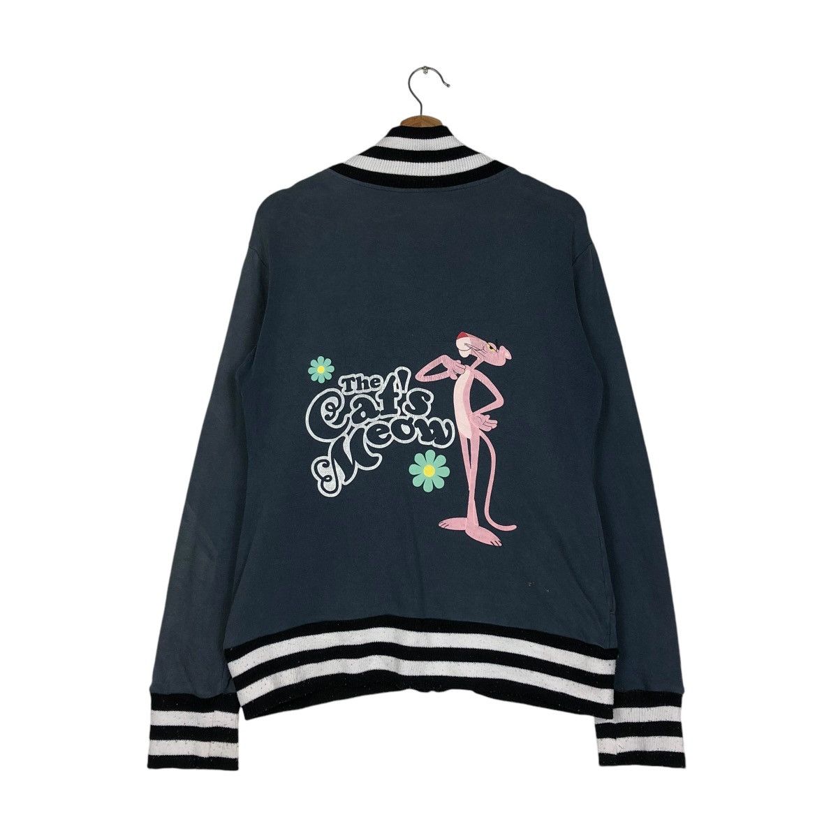 Cartoon Network 🔥VINTAGE BOMBER JACKET BIKER PINK PANTHER Size US L / EU 52-54 / 3 - 10 Thumbnail