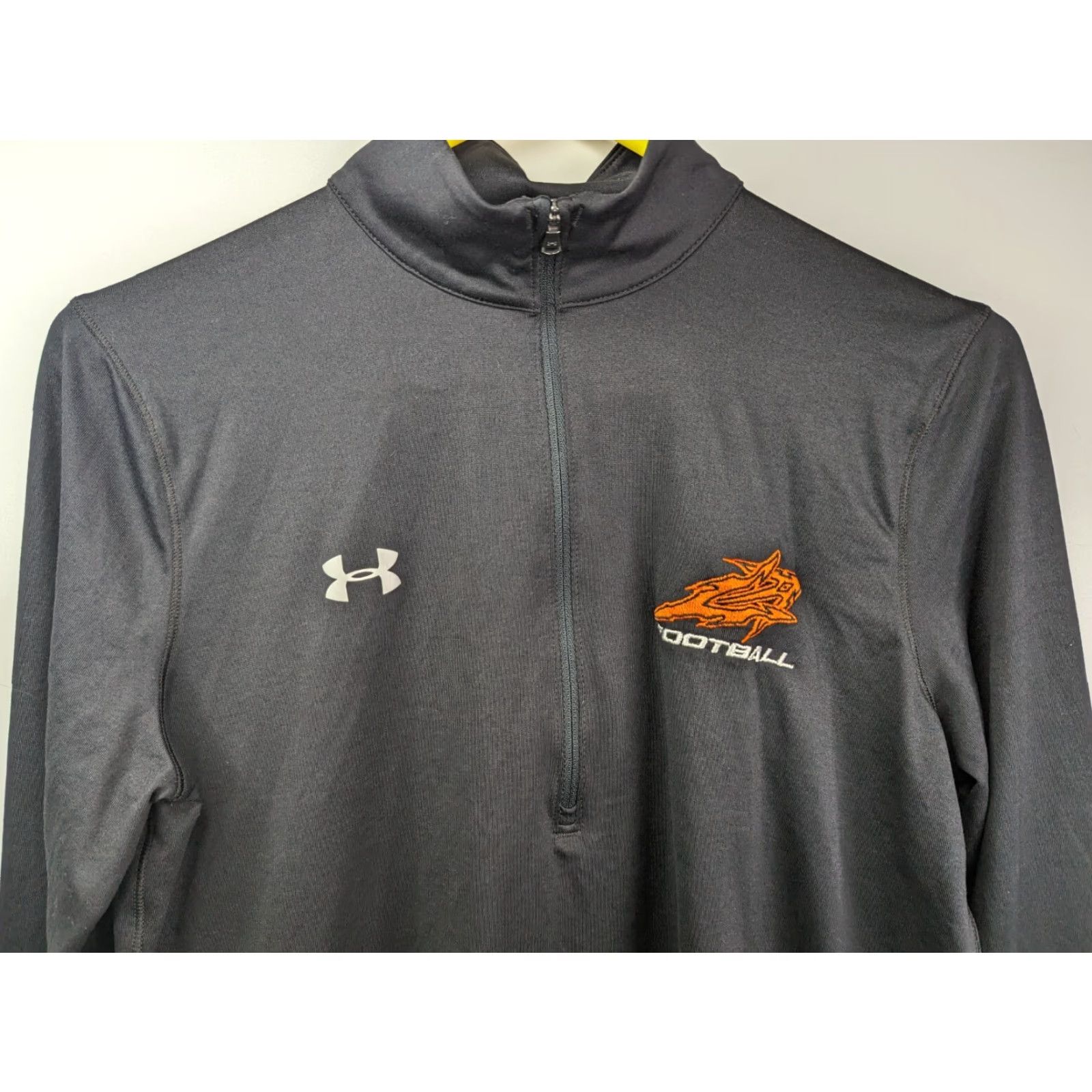 Under Armour Under Armour Football Pullover Black 1/4 Zip Jacket Mens L Long Sleeve Activewear Core Gear Size US L / EU 52-54 / 3 - 2 Thumbnail