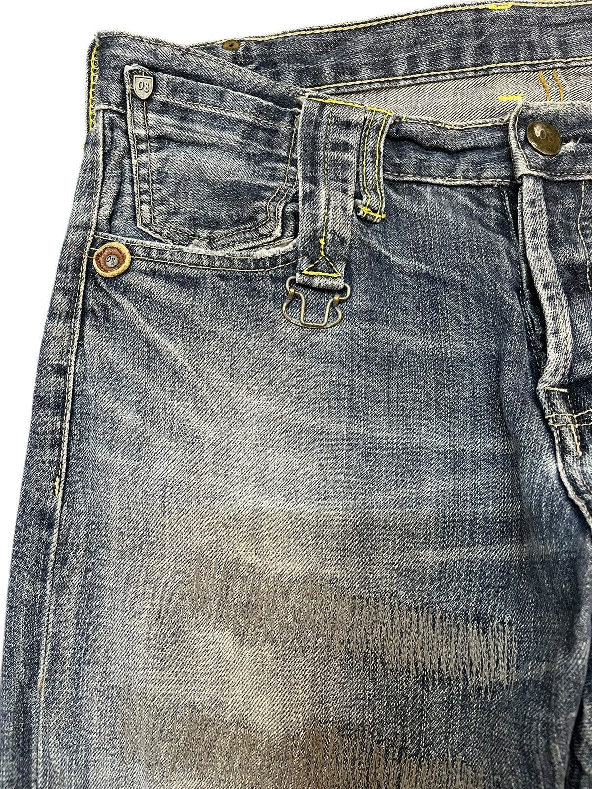 Hysteric Glamour × Japanese Brand Vintage 08 Augeh Tokyo Paint Splatter Distressed Denim Size US 34 / EU 50 - 5 Thumbnail