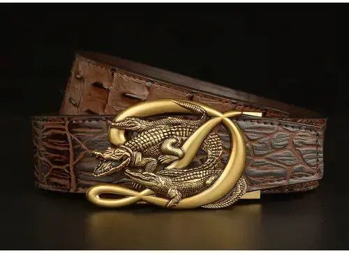 Other Alligator Skin Emboss Belt Size ONE SIZE - 1 Thumbnail