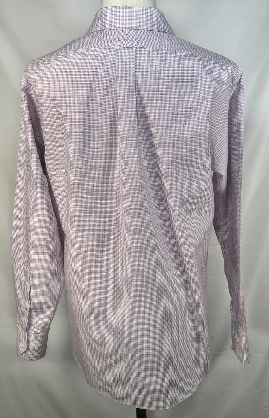 Brooks Brothers Brooks Brothers Cotton Non-Iron Regent Button Up Red Mens L Size 42R - 2 Thumbnail