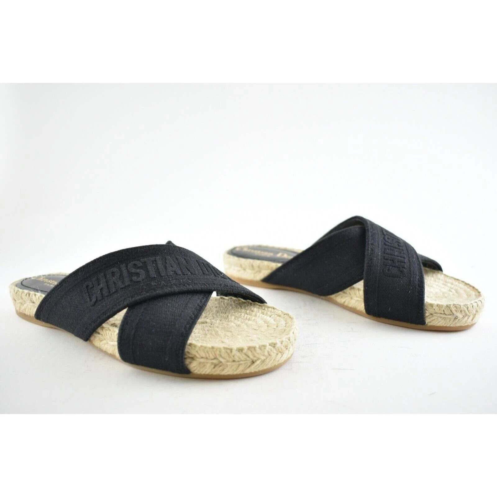 Dior Christian Dior Granville Dway Black Espadrille Size US 7.5 / IT 37.5 - 4 Thumbnail