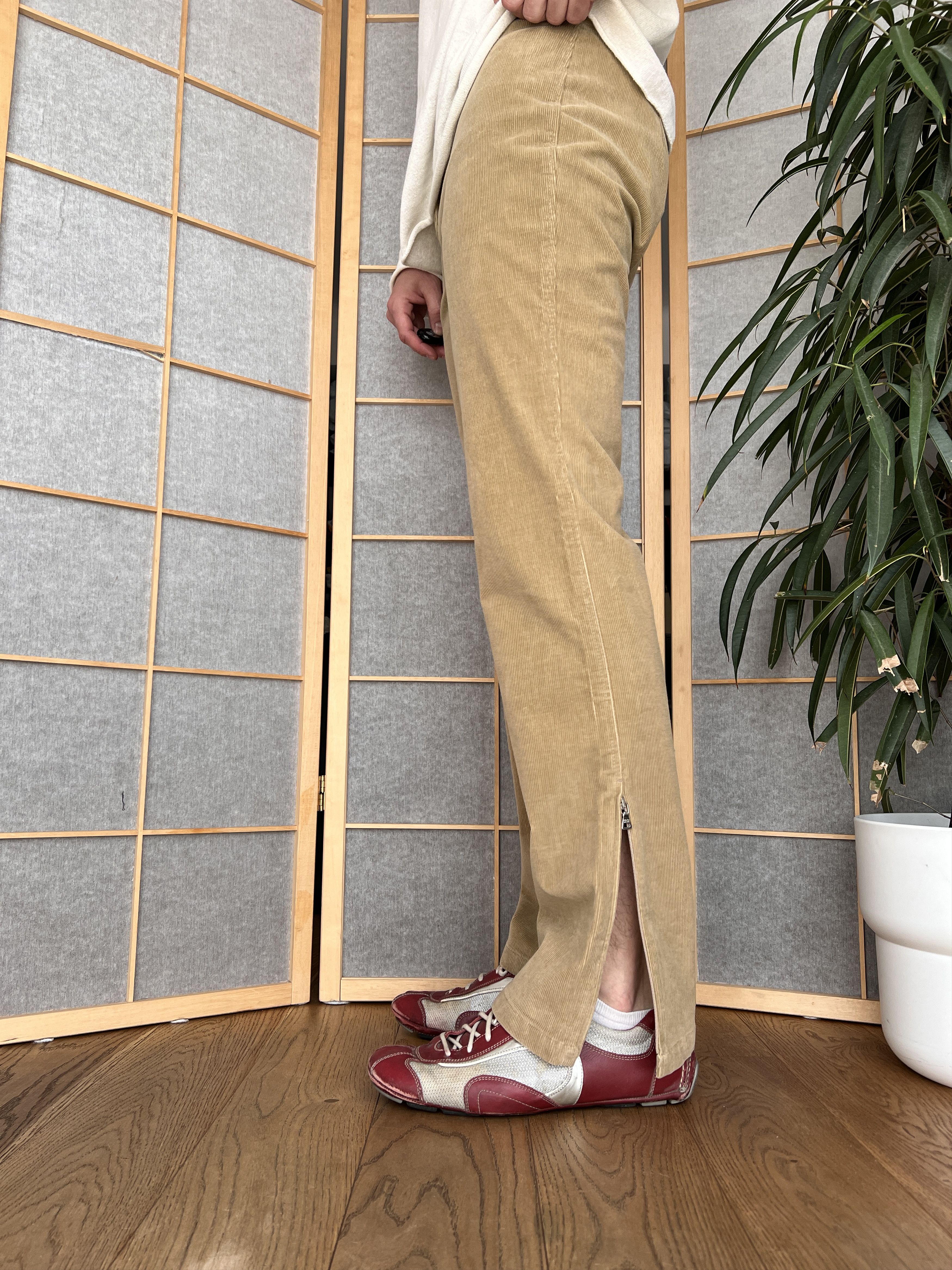 Prada Prada VTG 2000s corduroy bootcut flared pants luxury red tab Size US 31 - 13 Thumbnail
