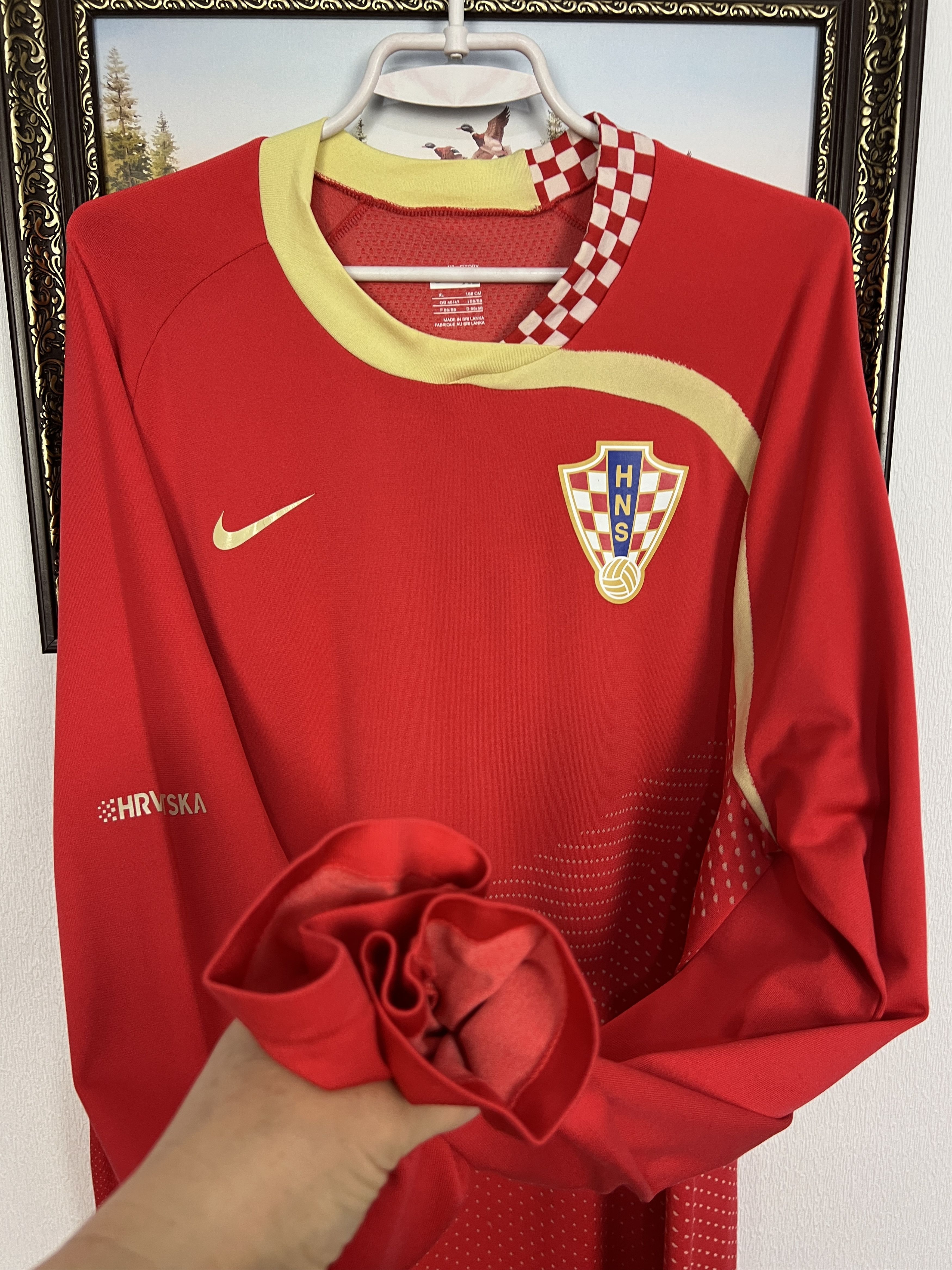 Nike Croatia Football Train Sweatshirt Long Sleeve Player Issue Size US XL / EU 56 / 4 - 6 Thumbnail