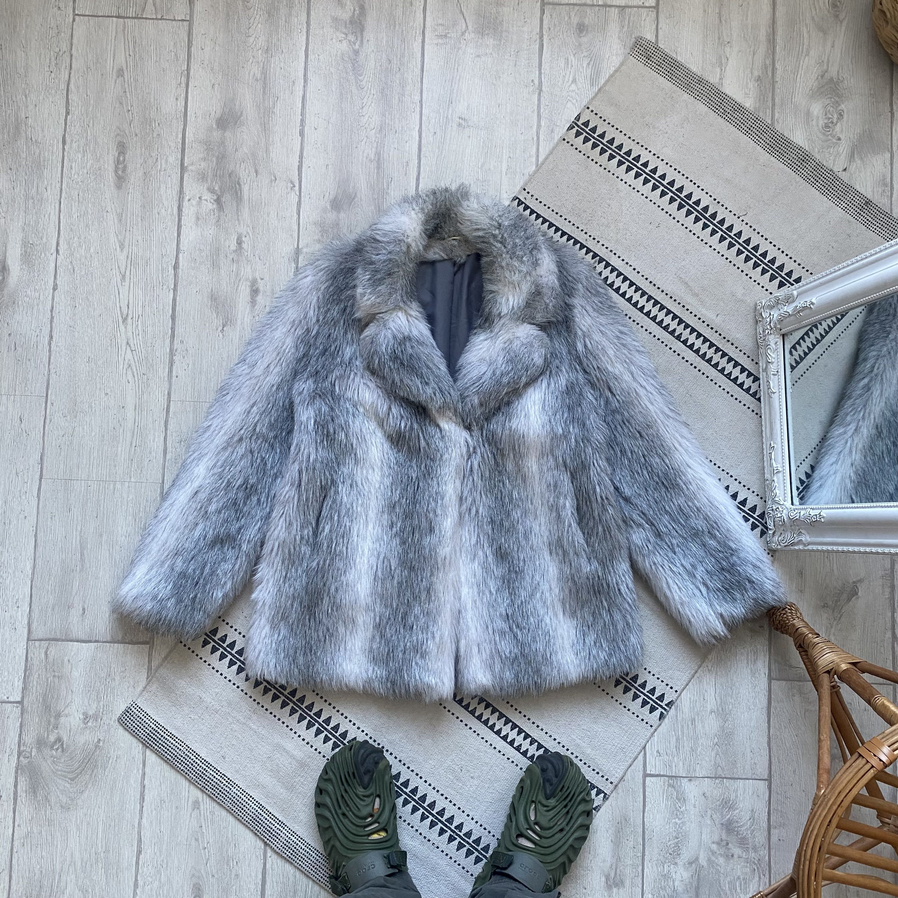 If Six Was Nine Vintage 80-90s Fur Faux coat jacket Avant Garde LGB oldmoney Size S / US 4 / IT 40 - 1 Thumbnail