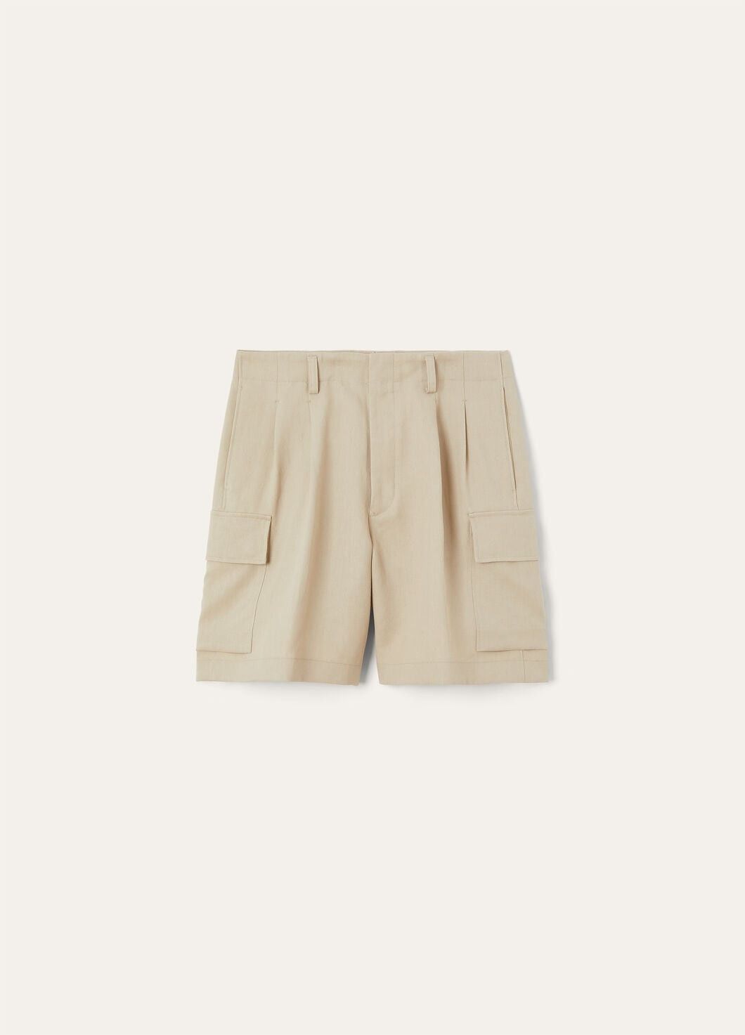 Loro Piana o1w1db10725 FAO4981 Einar Bermuda Short in Beige Size US 32 / EU 48 - 1 Thumbnail