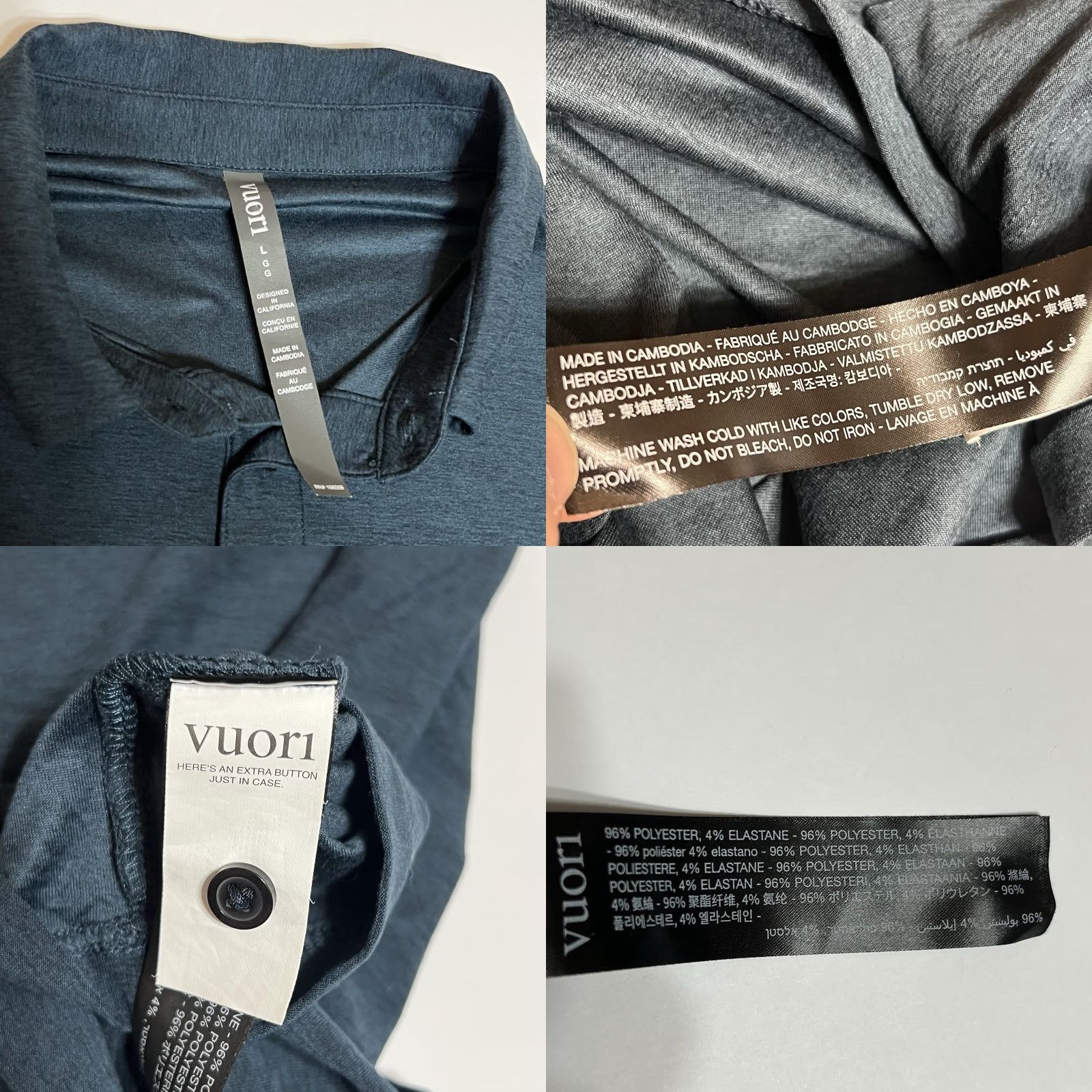Vuori Vuori Strato Tech Polo Shirt Men’s L Blue Logo Short Sleeve Knit Polyester Blend Regular Polo Brand Vuori Strato Tech 90s? Size US L / EU 52-54 / 3 - 8 Thumbnail
