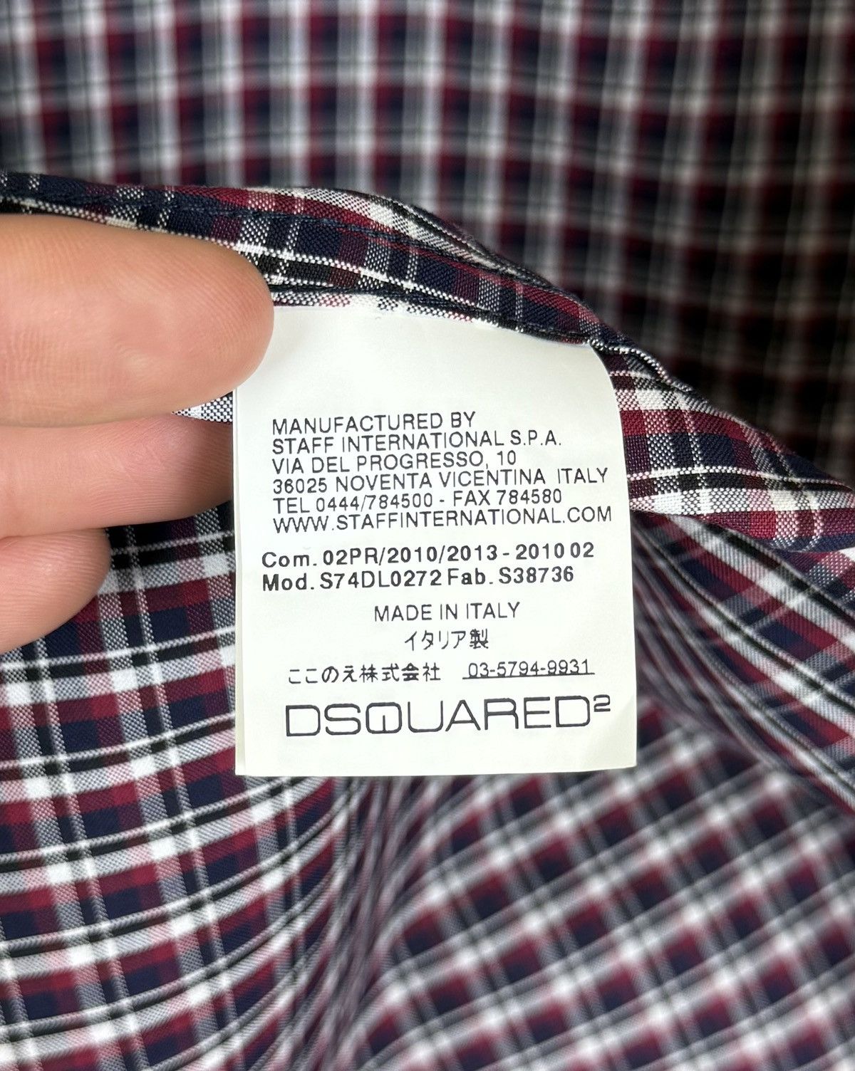 Dsquared2 Dsquared2 Buttons-Up Check Shirt Long Sleeve Made in Italy Size US L / EU 52-54 / 3 - 9 Thumbnail