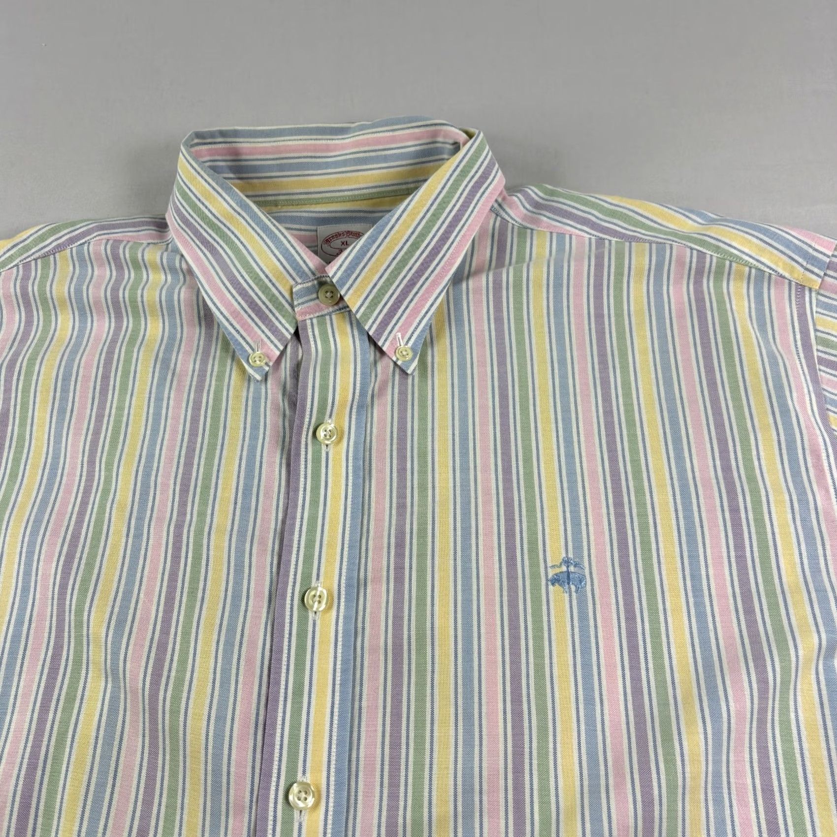 Brooks Brothers VINTAGE Brooks Brothers Shirt Mens XL Striped Button-Up Long Sleeve Formal Casual Size 46R - 5 Thumbnail