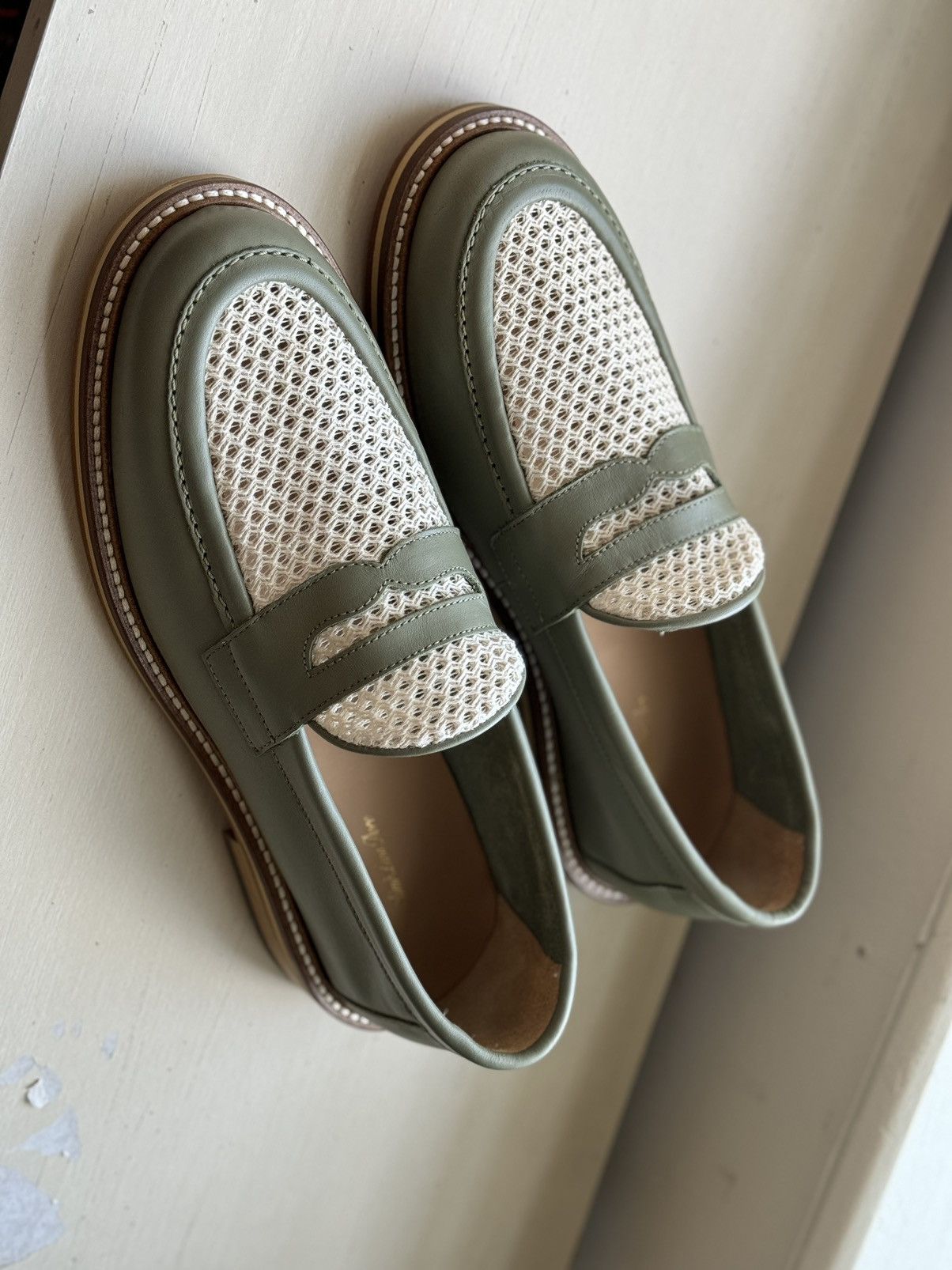 Aime Leon Dore ALD Taverna Loafers in Laurel Oak (fits size