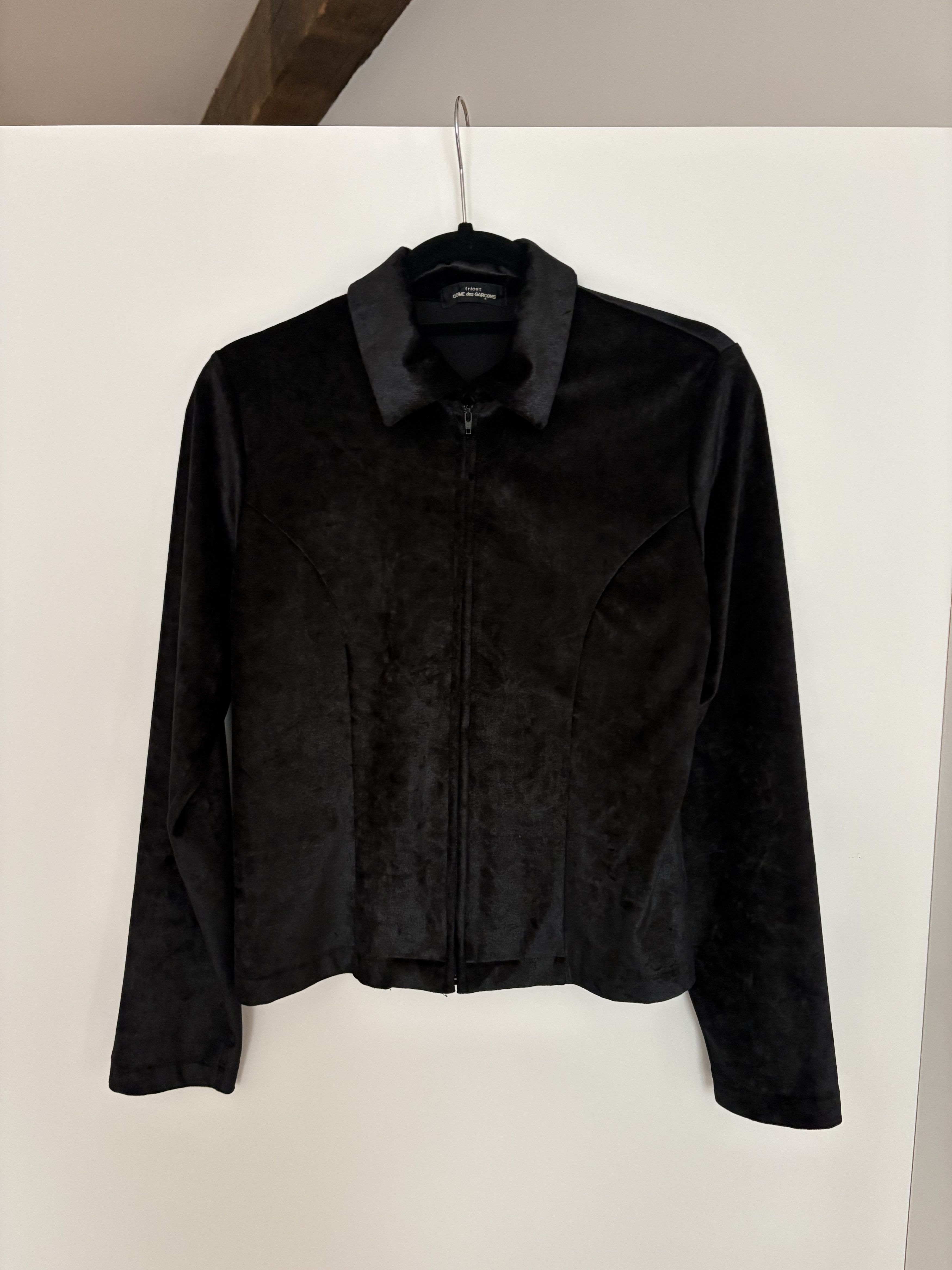 Comme des Garcons COMME des GARCONS Velour Zip Jacket Black Size M / US 6-8 / IT 42-44 - 1 Thumbnail