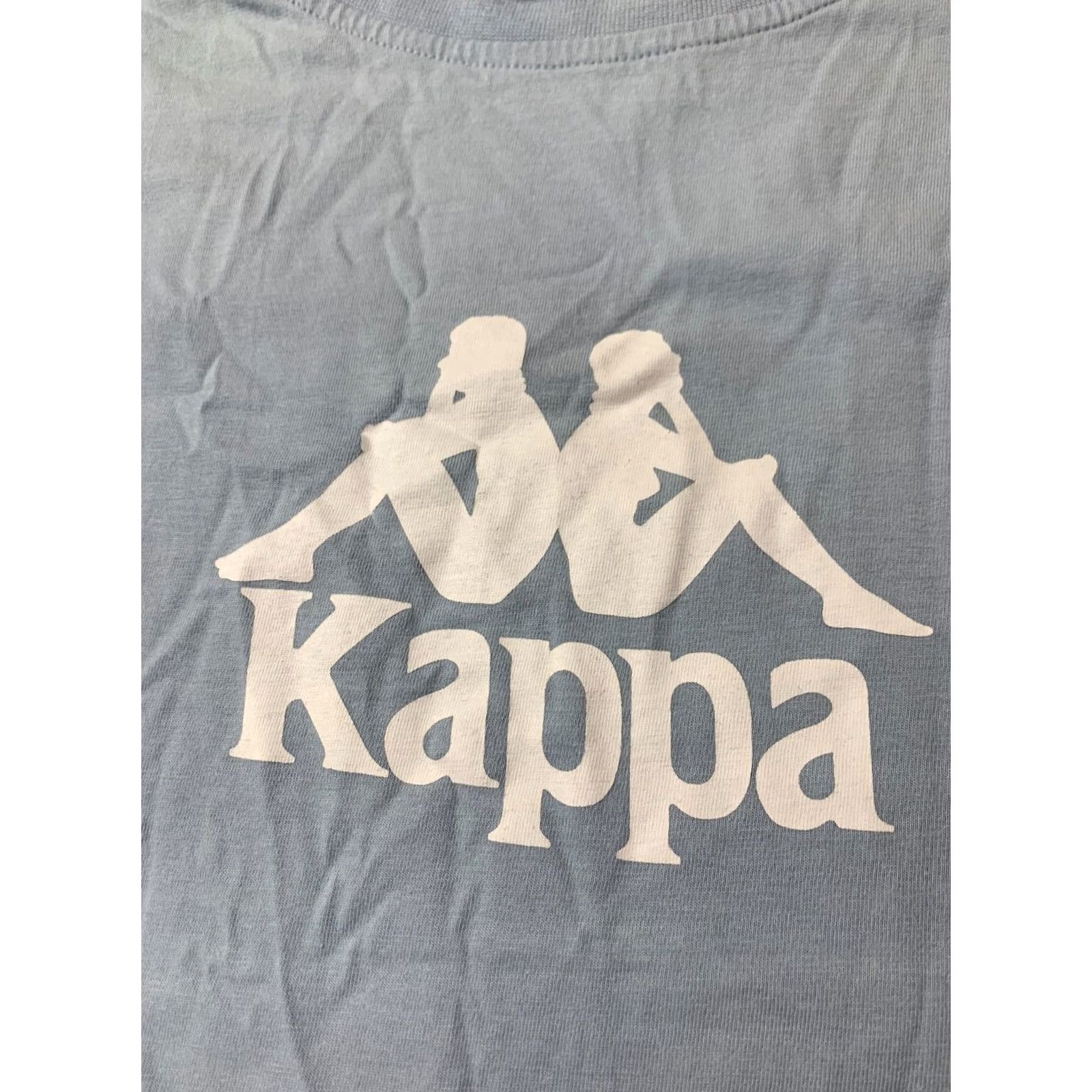 Kappa KAPPA ORIGINAL MEN T-SHIRT SHIRT Short Sleeve Jersey Logo Crew Neck Cotton Blue Large LtdL Mens Size US L / EU 52-54 / 3 - 3 Thumbnail