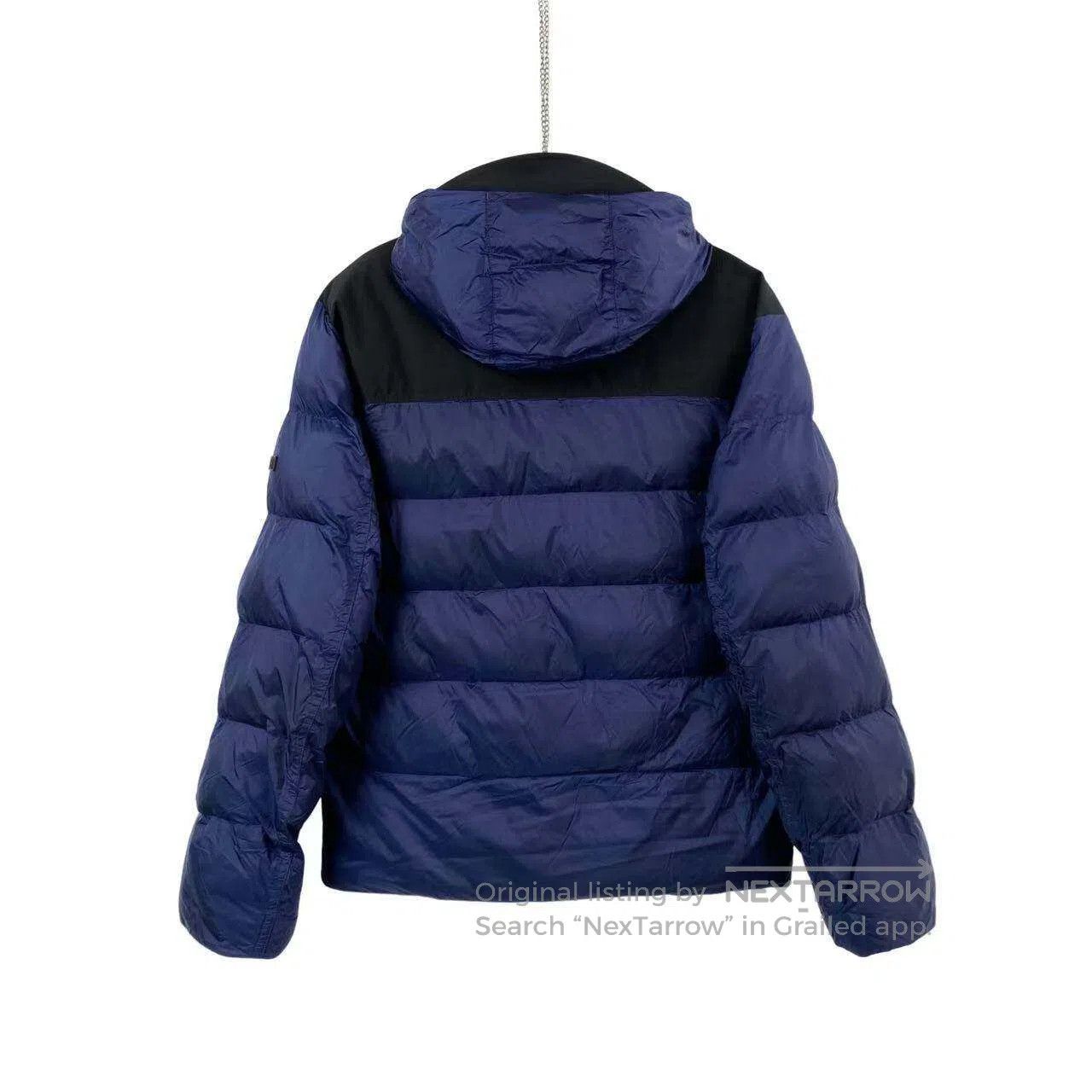 Ermenegildo Zegna Ermenegildo Zegna Blue and black patchwork down jacket| Size M / US 6-8 / IT 42-44 - 2 Thumbnail