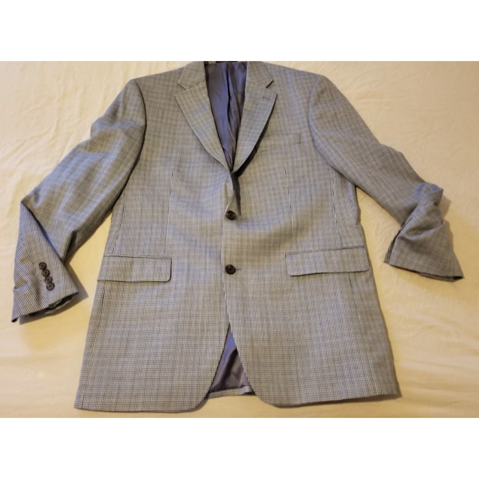 Polo Ralph Lauren VINTAGE Polo Ralph Lauren Blazer Jacket 42L Long Grey Wool Silk Sports 3-in-1 Men's Dress Shirt Cantilevered Size US XL / EU 56 / 4 - 2 Thumbnail