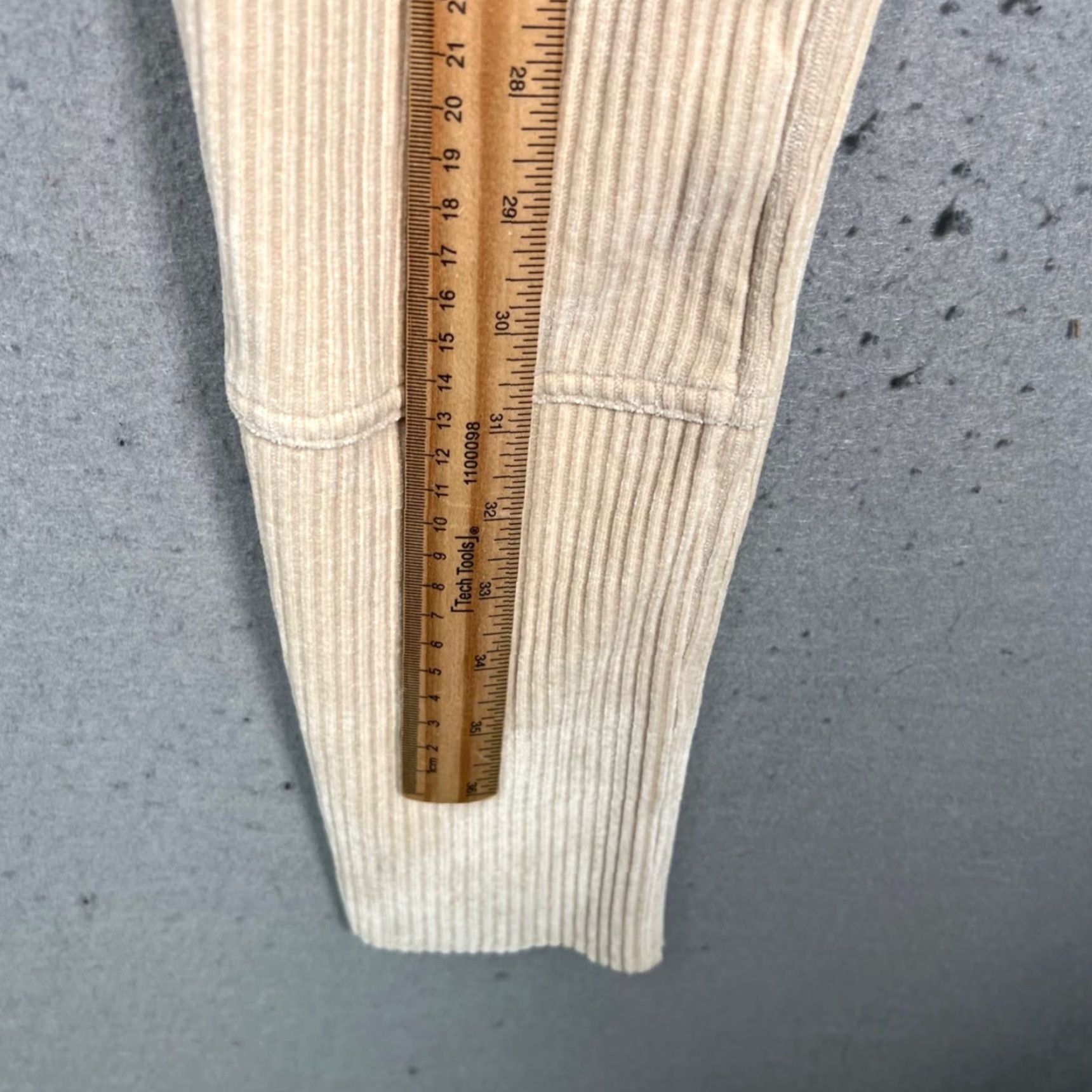 Vintage VINTAGE Yitai Mens XS Beige Corduroy Double Knee Carpenter Pants Utility Size US 27 - 5 Thumbnail
