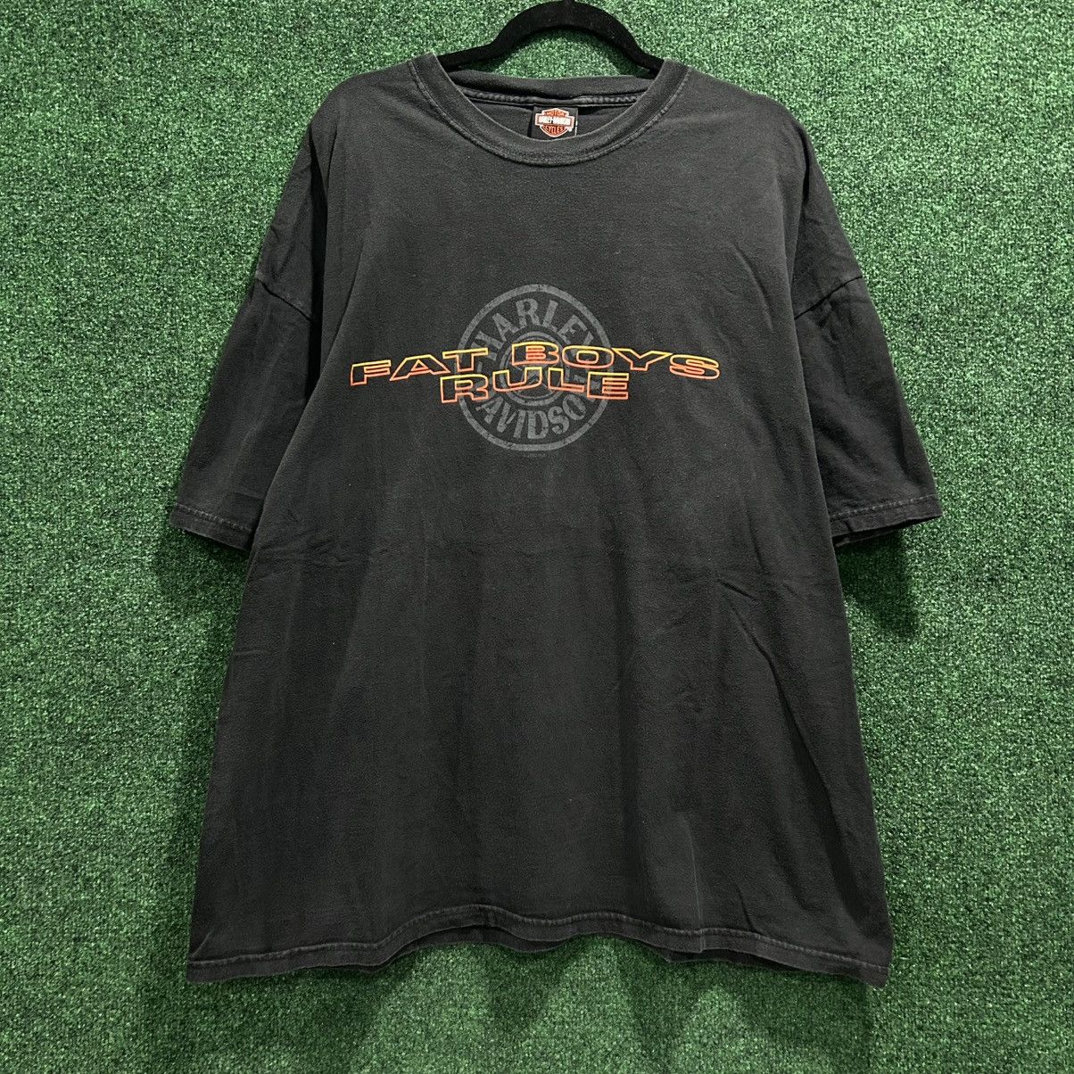 Harley Davidson × Vintage Y2K Harley Davidson “Fat Boys Rule” Tee Size 3XL Size US XXL / EU 58 / 5 - 1 Thumbnail