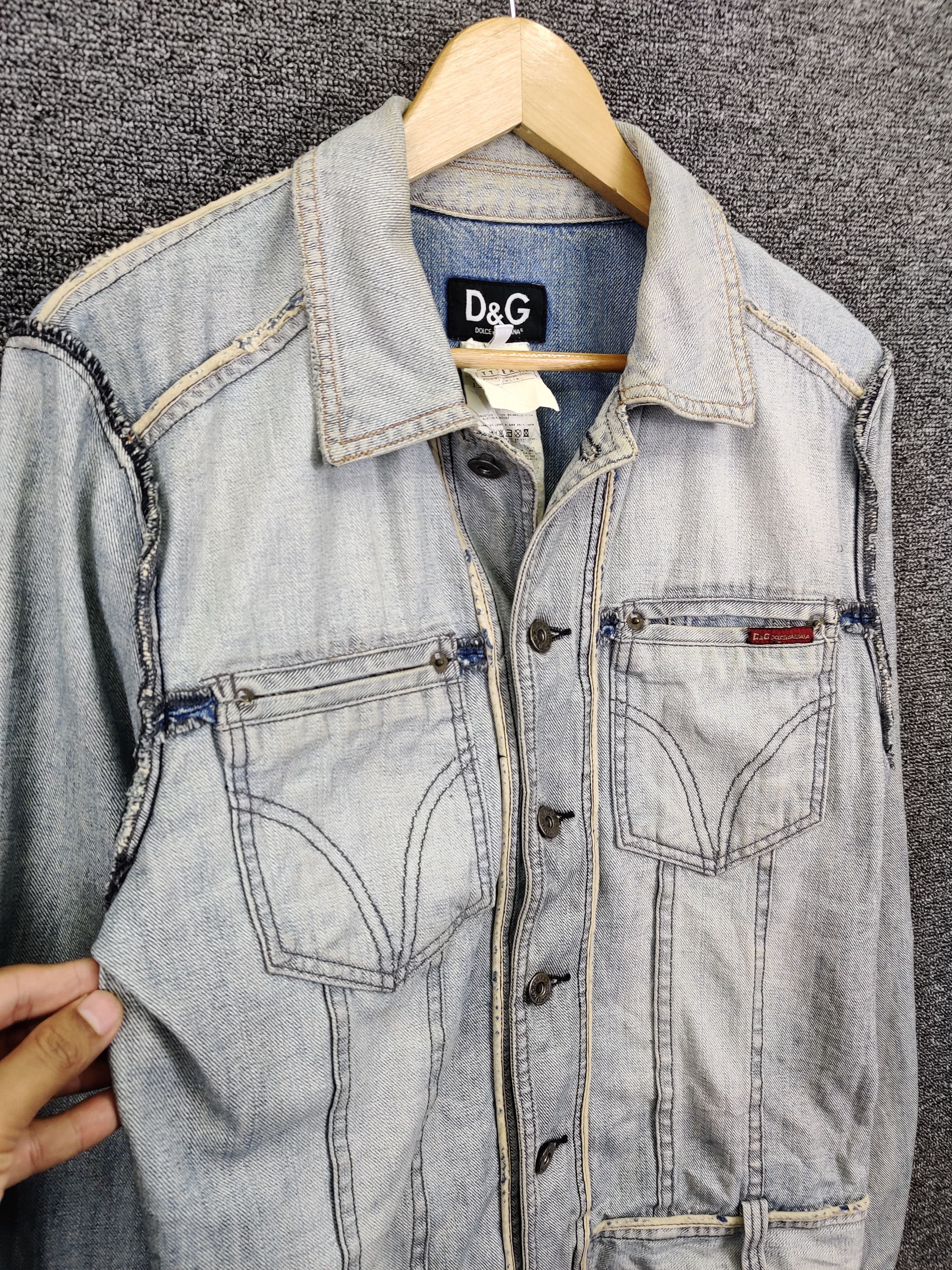 Dolce & Gabbana Vintage Dolce & Gabbana Denim Trucker Jacket Size US M / EU 48-50 / 2 - 8 Thumbnail