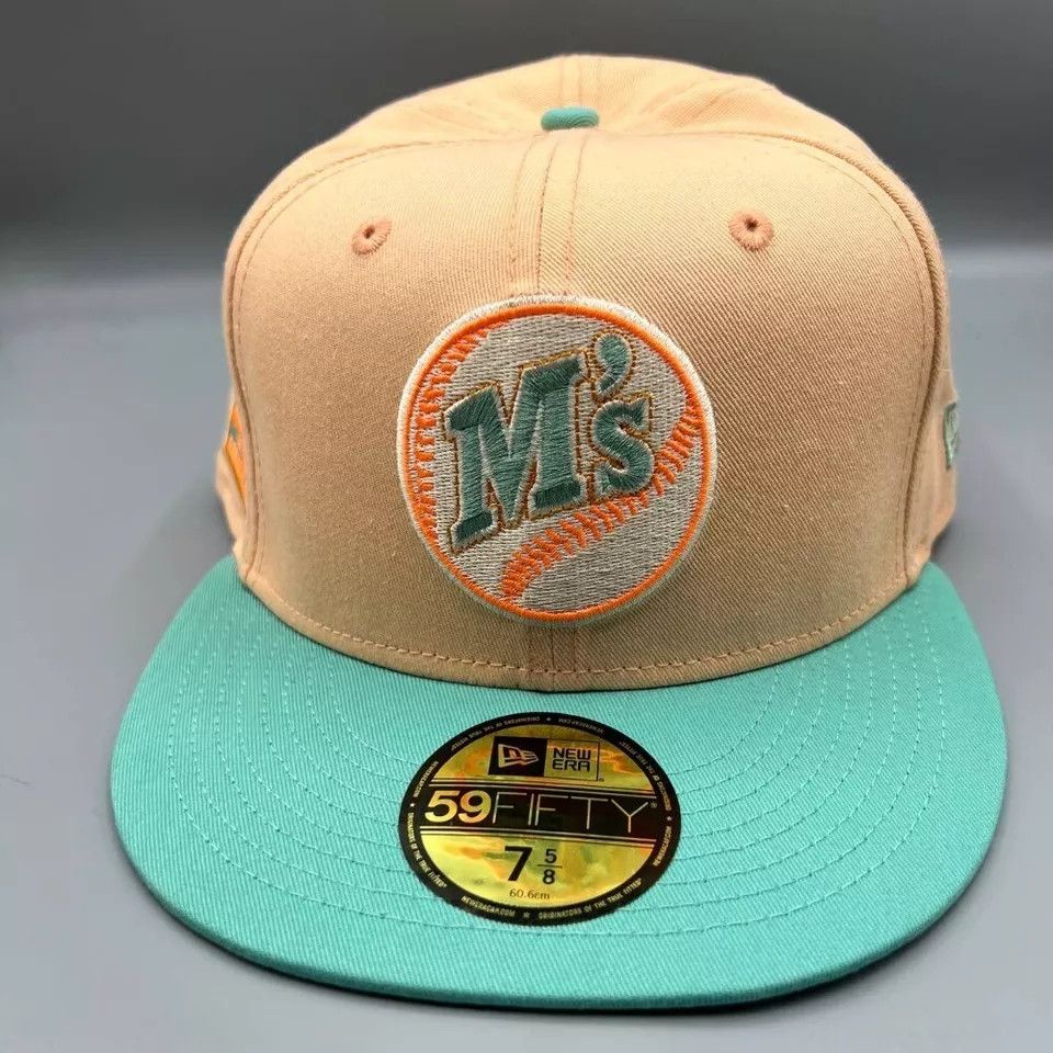 New Era Seattle Mariners Hat Men 7 5/8 40th Anniversary Fitted Cap Size ONE SIZE - 8 Thumbnail