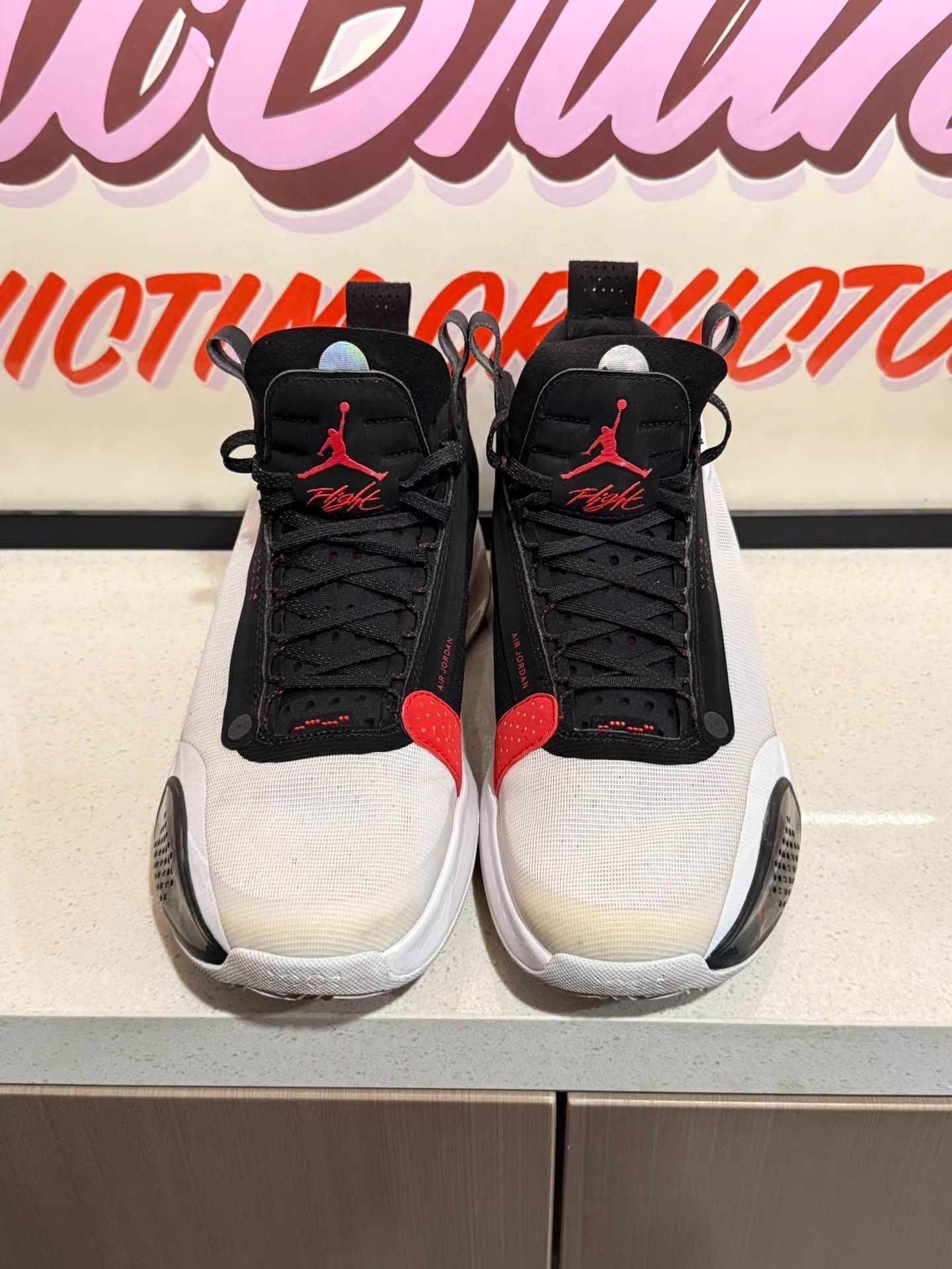 Nike Authentic Jordan Air Jordan 34 Bred basketball shoes Ｑ20 Size US 10 / EU 43 - 2 Thumbnail