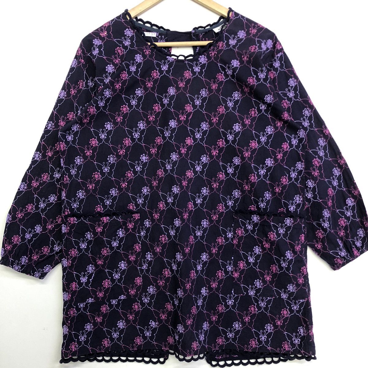 Hanae Mori Hanae Mori Motive Floral Women Blouses Dress Size L / US 10 / IT 46 - 3 Thumbnail