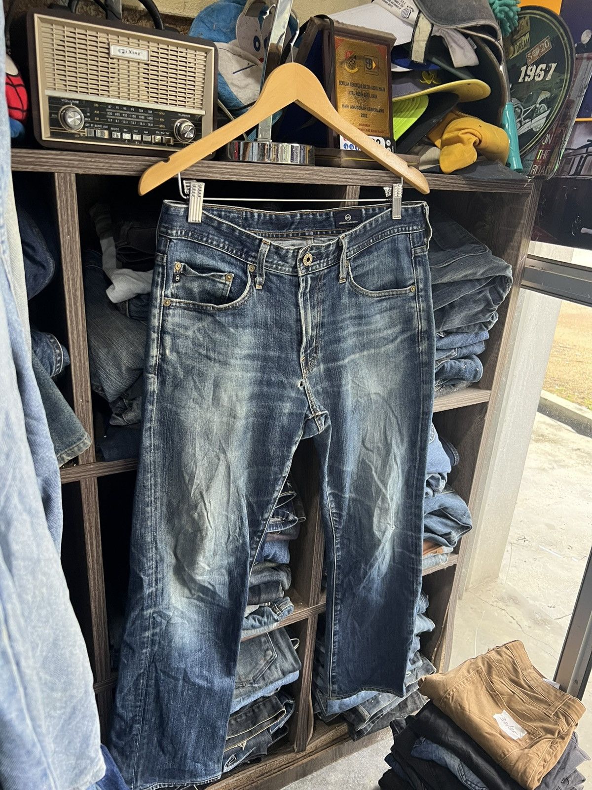 AG Adriano Goldschmied 🔥Vintage AG Adriano Goldschmied Distressed Denim Size US 33 - 9 Thumbnail