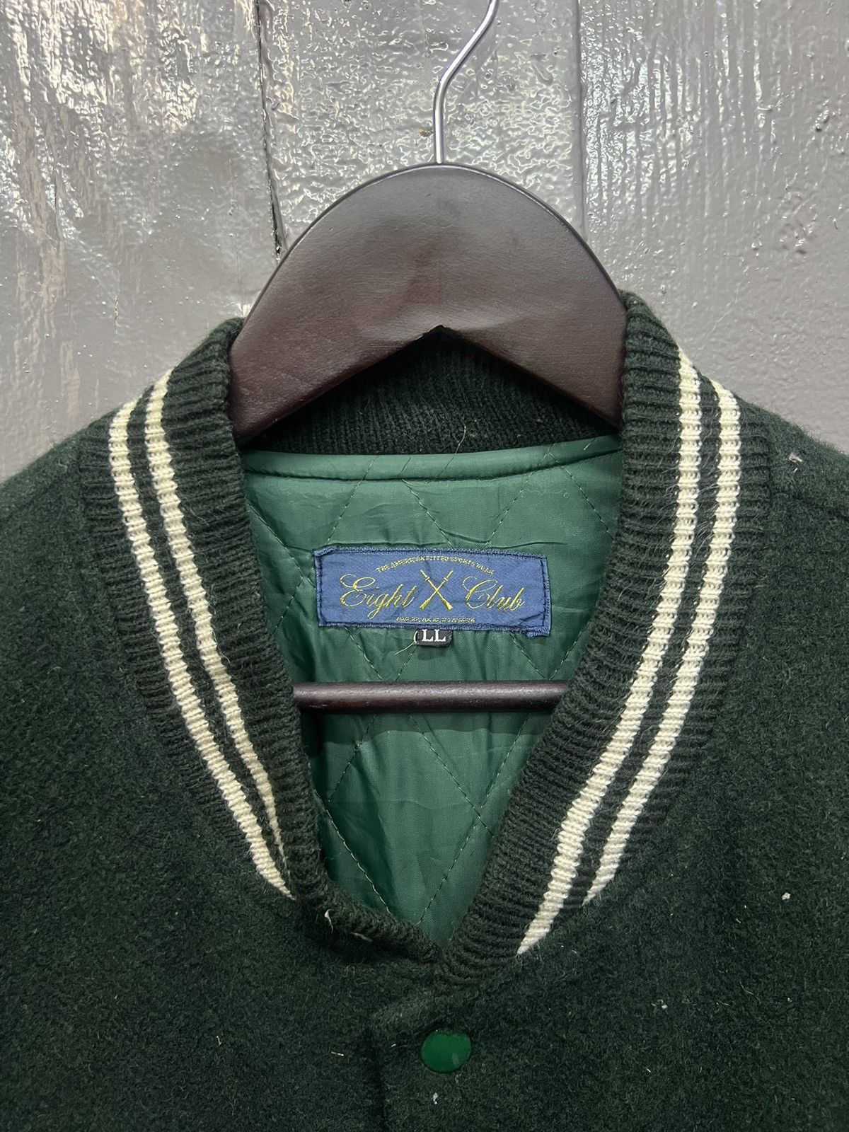 Japanese Brand Vintage Eight Club Wool Varsity Jacket Size US L / EU 52-54 / 3 - 6 Thumbnail