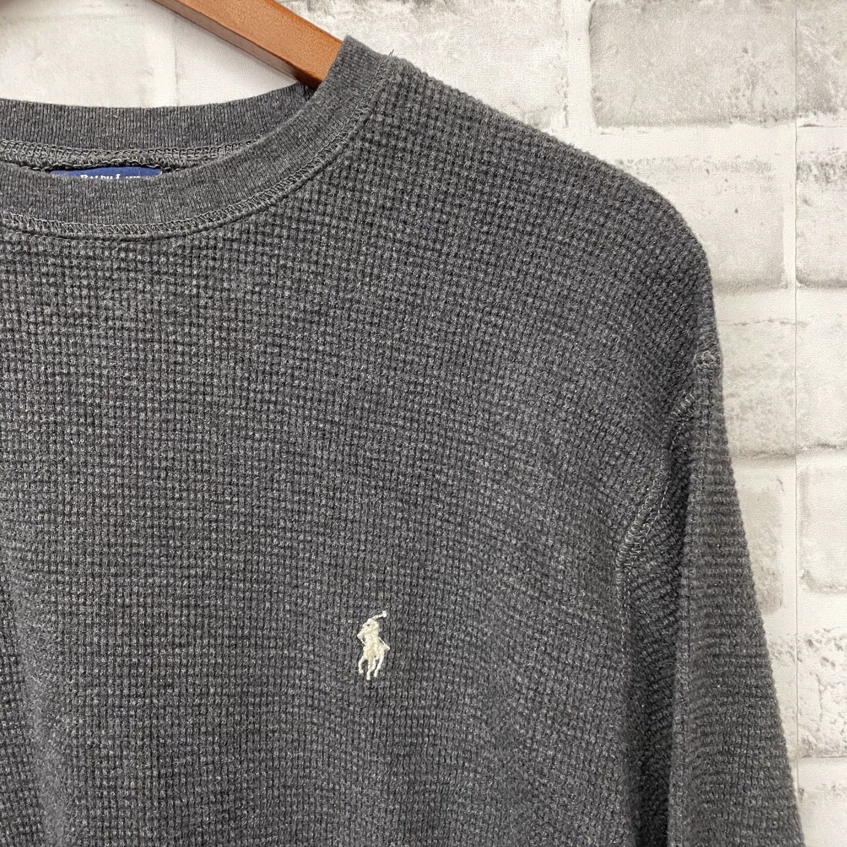 Polo Ralph Lauren VINTAGE Polo Ralph Lauren Sleepwear Sweater Mens XL Gray 100% Cotton Pullover Shirt Size US XL / EU 56 / 4 - 2 Thumbnail