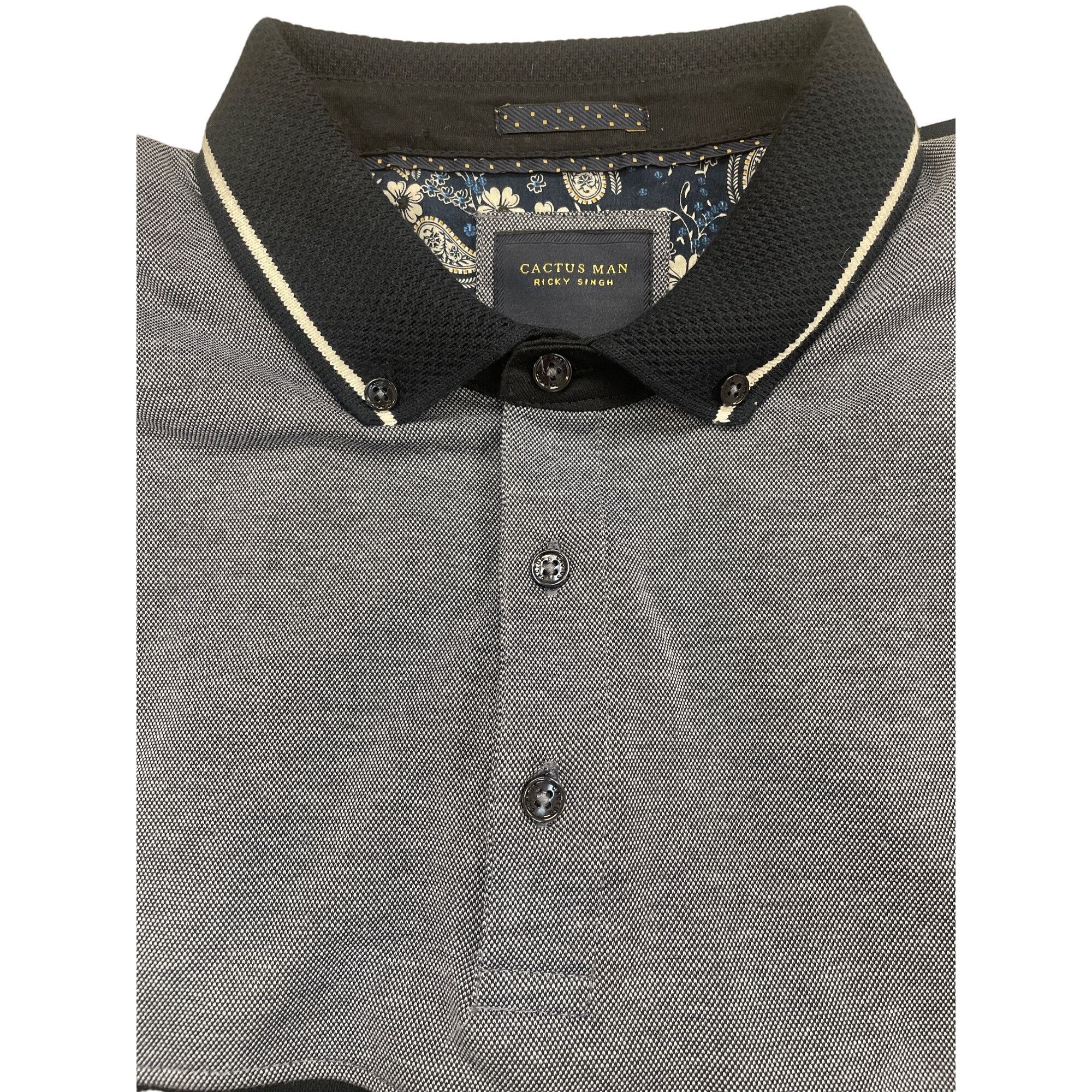 Other Cactus Man Men's Blue Short Sleeve Polo Size L SKU 1224 Size US L / EU 52-54 / 3 - 5 Thumbnail