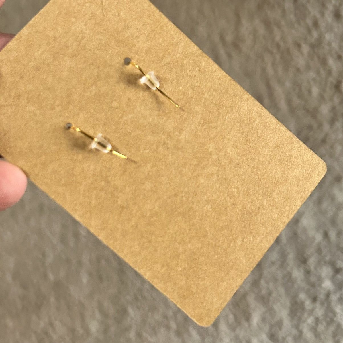 Handmade Handcrafted elegant cat eye glass crystal earrings Size ONE SIZE - 4 Thumbnail