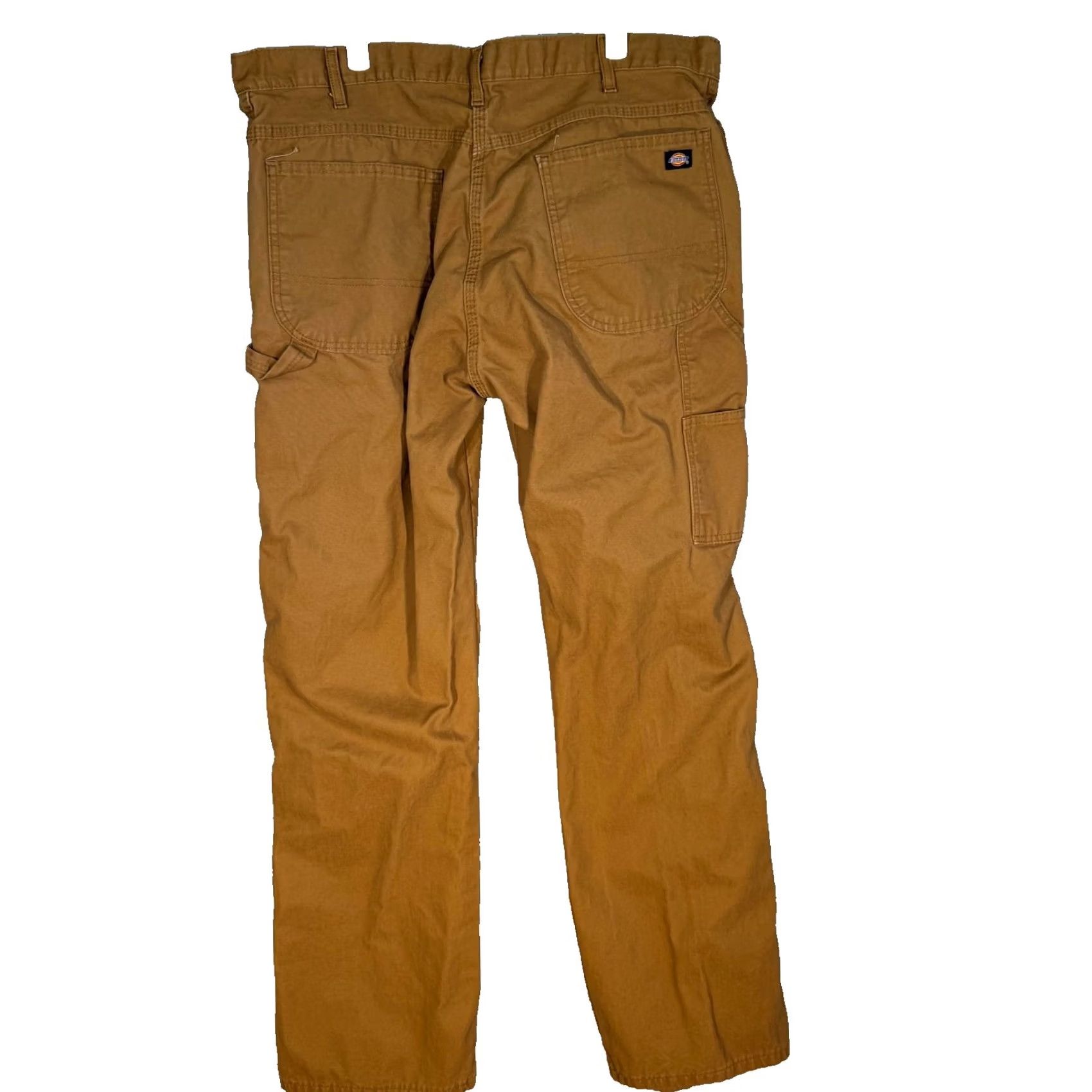 Dickies Dickies Carpenter Jeans Men 36 x 32 Brown Cotton Relaxed Fit Straight Leg Jeans Size US 36 / EU 52 - 2 Thumbnail