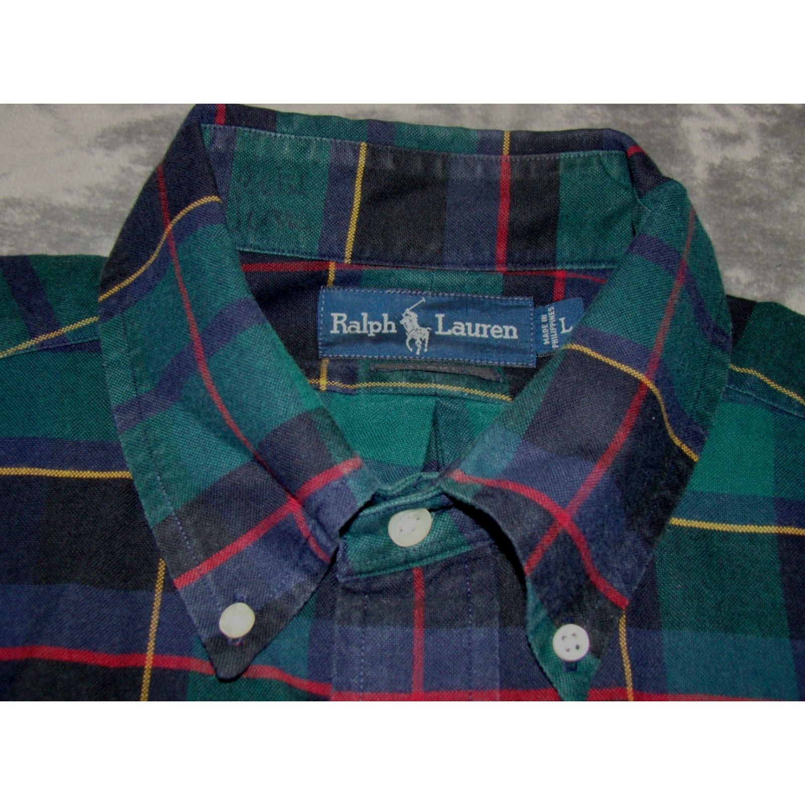 Ralph Lauren VINTAGE Ralph Lauren Blake Mens L 2XL Tartan Plaid Double Scottie Dog Pocket Shirt Size US XXL / EU 58 / 5 - 3 Thumbnail