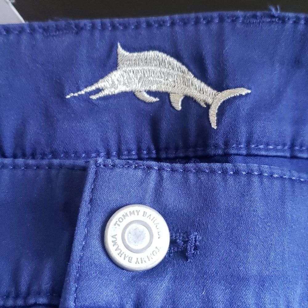 Tommy Bahama CT467 Tommy Bahama Straight Leg Ankle Blue Pant 31X28 Size 31" - 7 Thumbnail