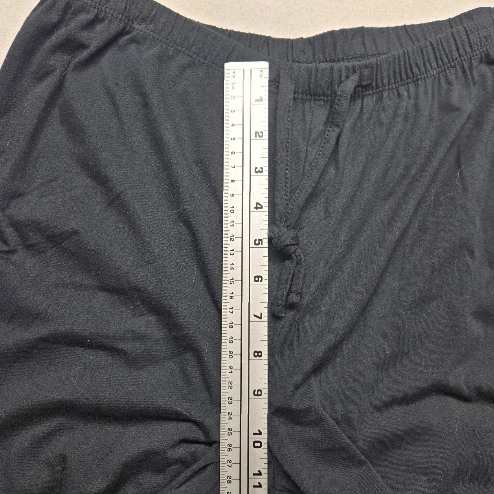 Vintage Bobbie Brooks Solid Black Baggy Pull-on Knit Sleep Pants Adult Women's L Large Size 36" / US 14 / IT 50 - 5 Thumbnail