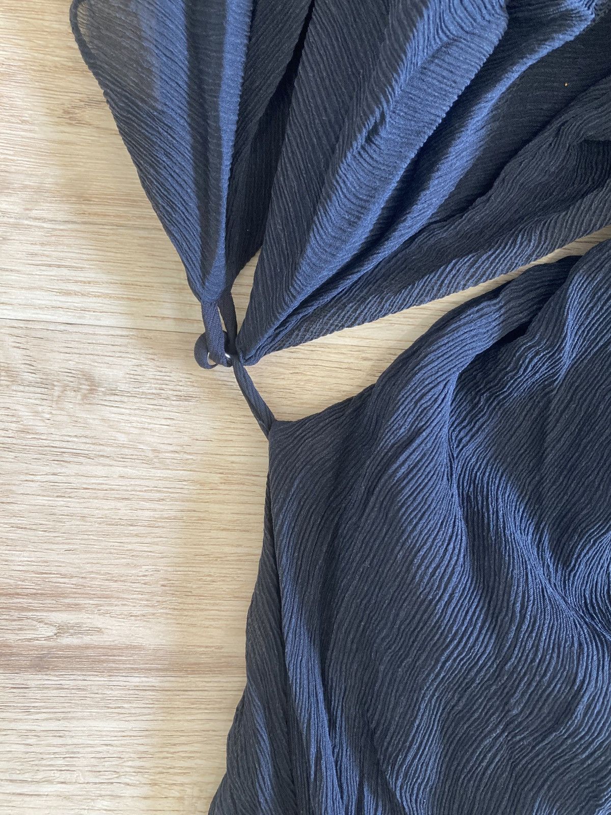 Vintage Sass & Bide Vintage Sheer Black Crepe Dress Size S / US 4 / IT 40 - 8 Thumbnail