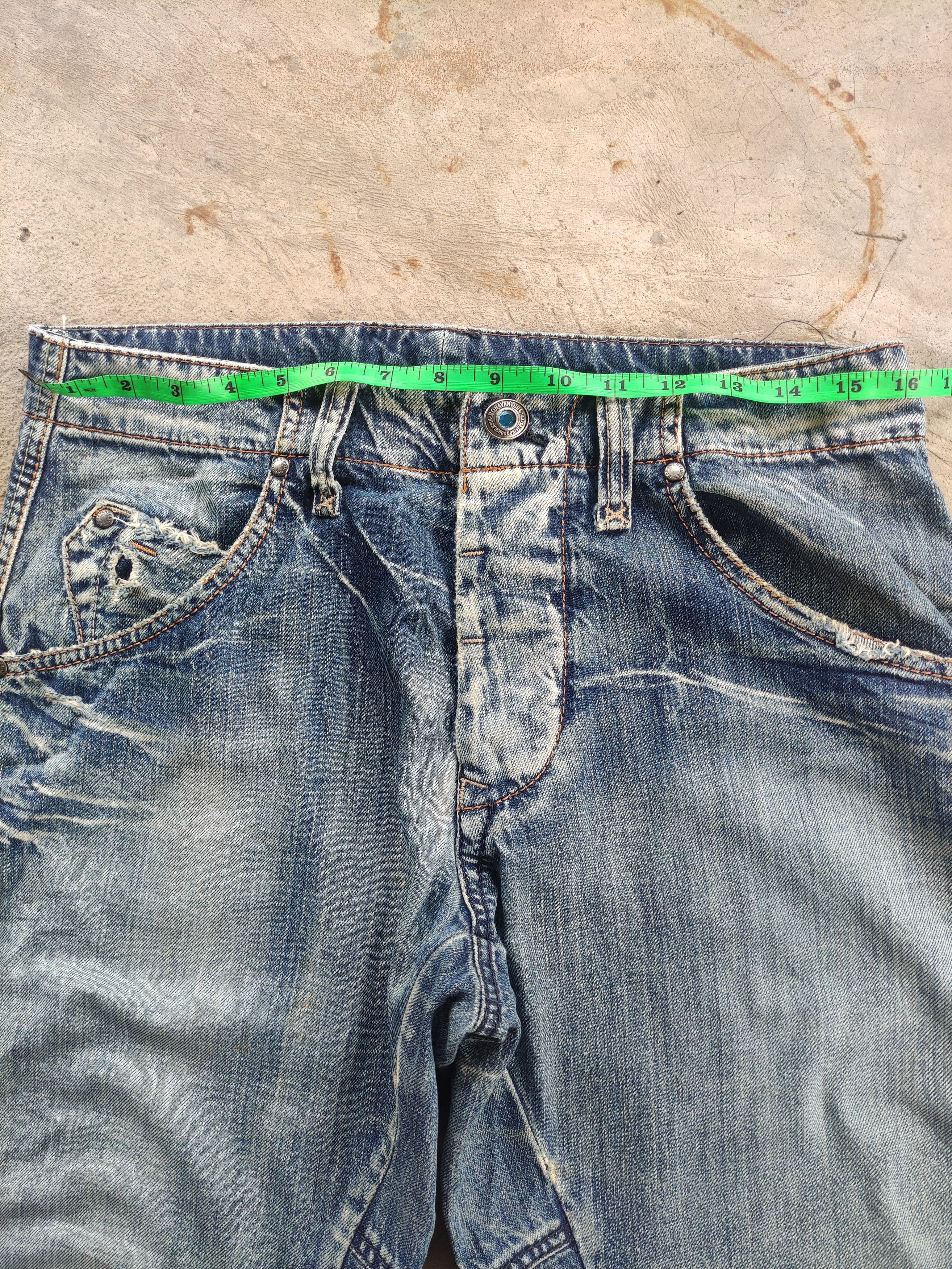 Japanese Brand Vintage Bonavanture Button Flare Jean Distressed Faded denim Size US 32 / EU 48 - 7 Thumbnail