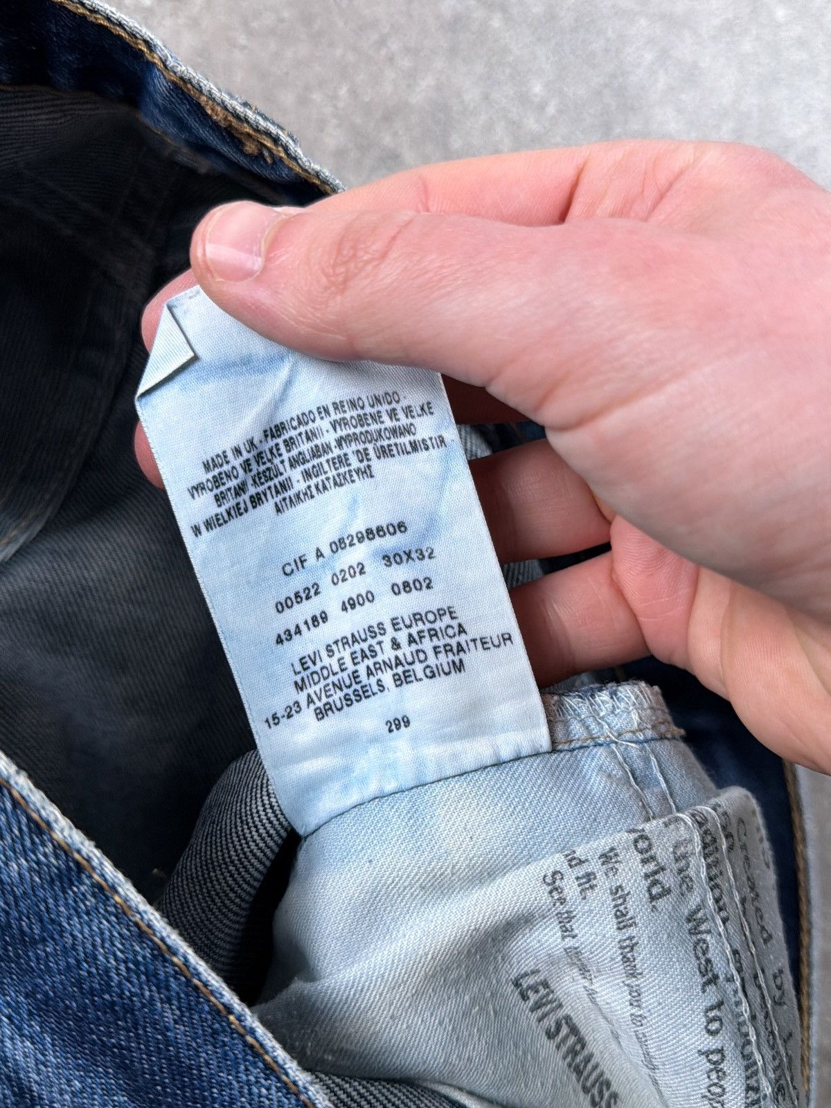 Levi's Vintage Y2K Levis 522 Denim Jeans Size US 30 / EU 46 - 5 Thumbnail