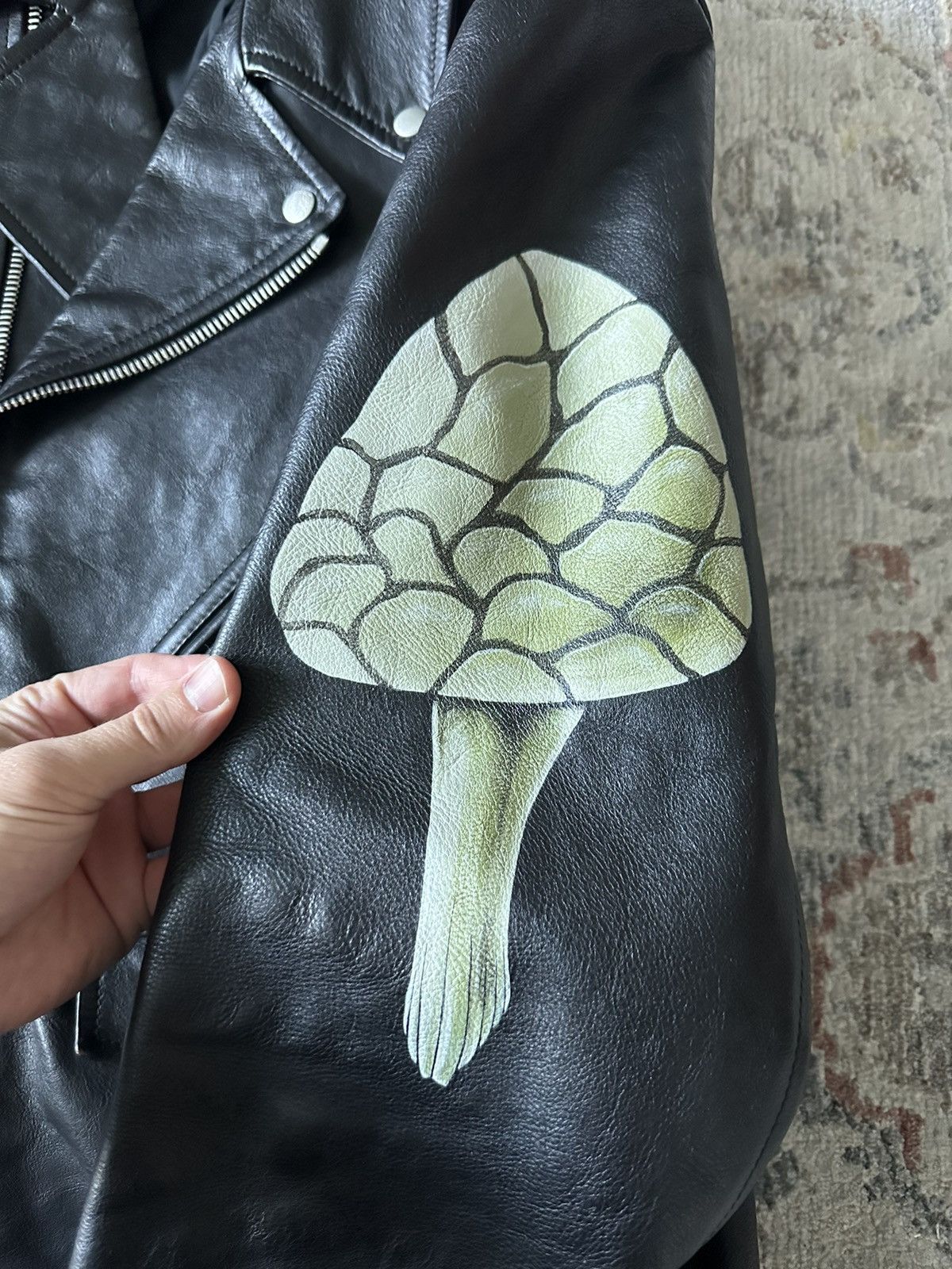 Loewe RUNWAY! LOEWE LEATHER JACKET HANDPAINTED Size US M / EU 48-50 / 2 - 14 Thumbnail