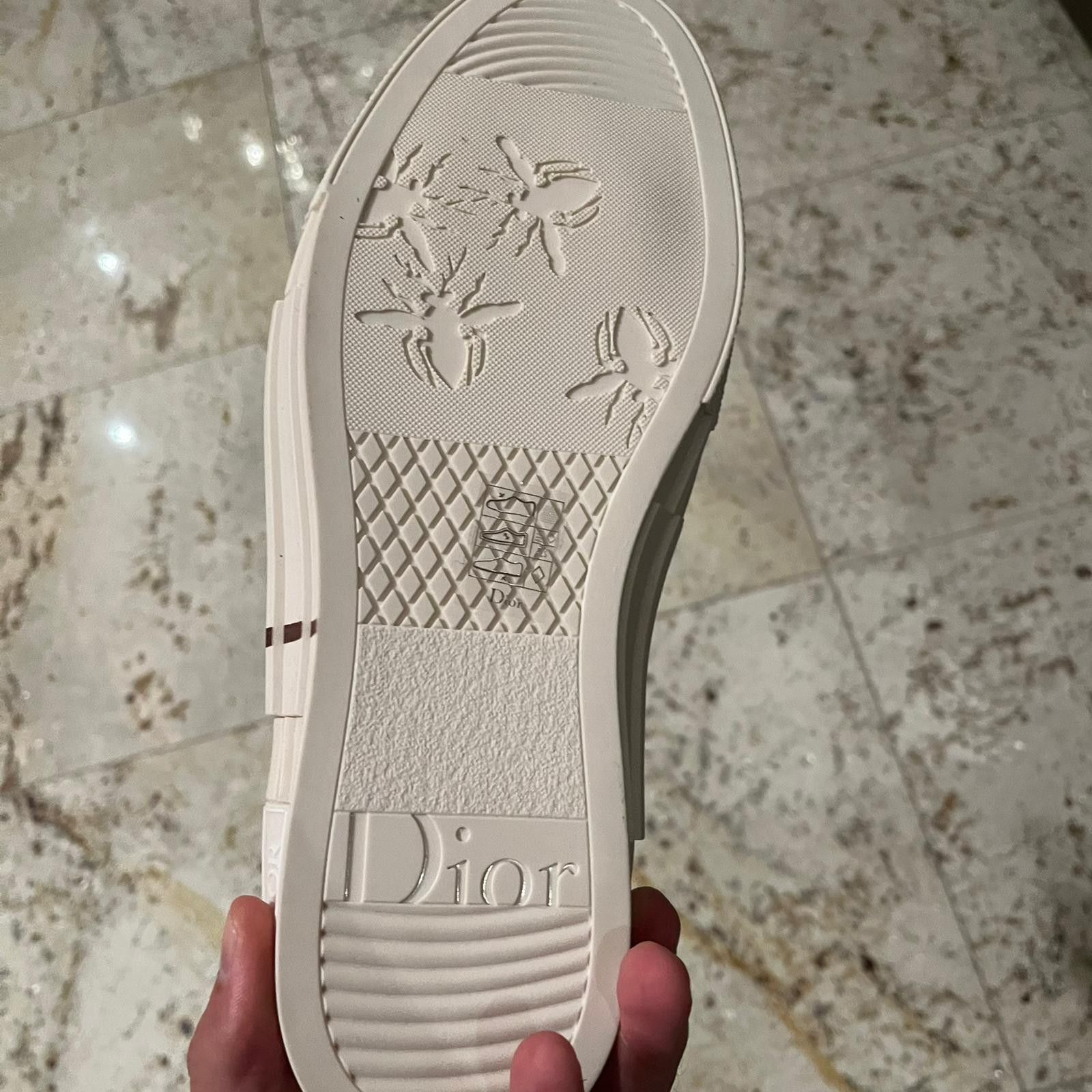 Dior × Travis Scott o1rshd1 Cactus Jack B23 High Top Logo Sneakers in Off White Size US 9 / EU 42 - 16 Thumbnail