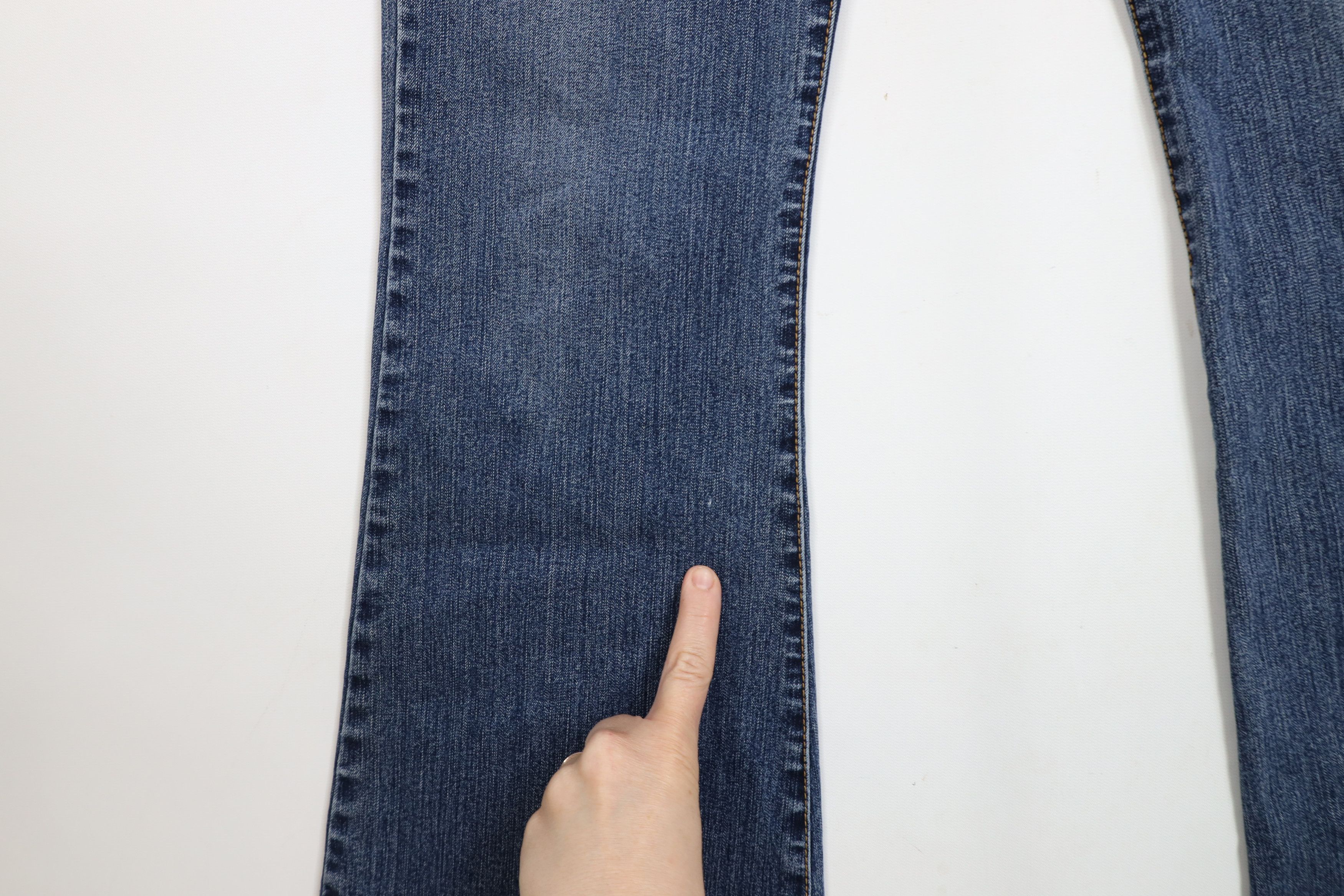 Calvin Klein × Vintage Vintage 90s Calvin Klein Wide Leg Bell Bottoms Denim Jeans Size 28" / US 6 / IT 42 - 5 Thumbnail
