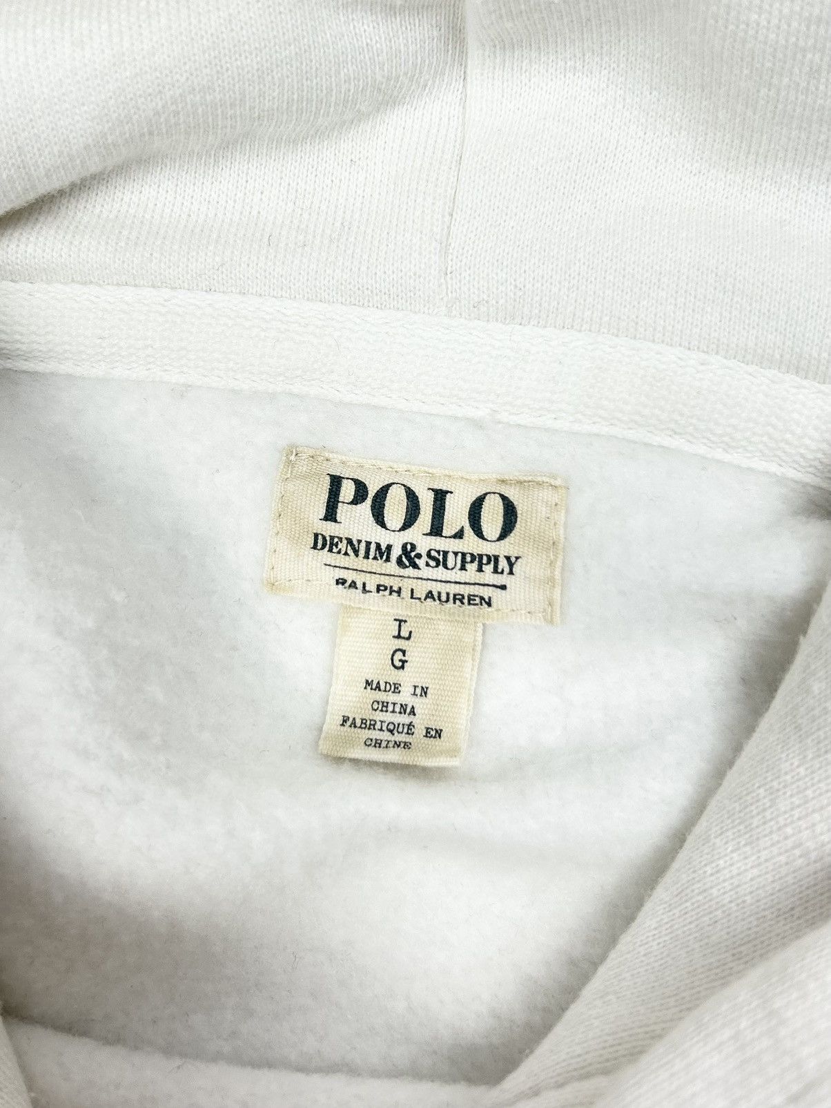 Denim & Supply Ralph Lauren Denim & Supply Ralph Lauren Cropped Striped Paint Hoodie Y2K Size L / US 10 / IT 46 - 15 Thumbnail