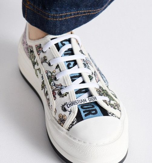 Dior o1w1db11025 KCK385 Platform Low-Top Sneakers in Multicolor Size US 5 / IT 35 - 6 Thumbnail