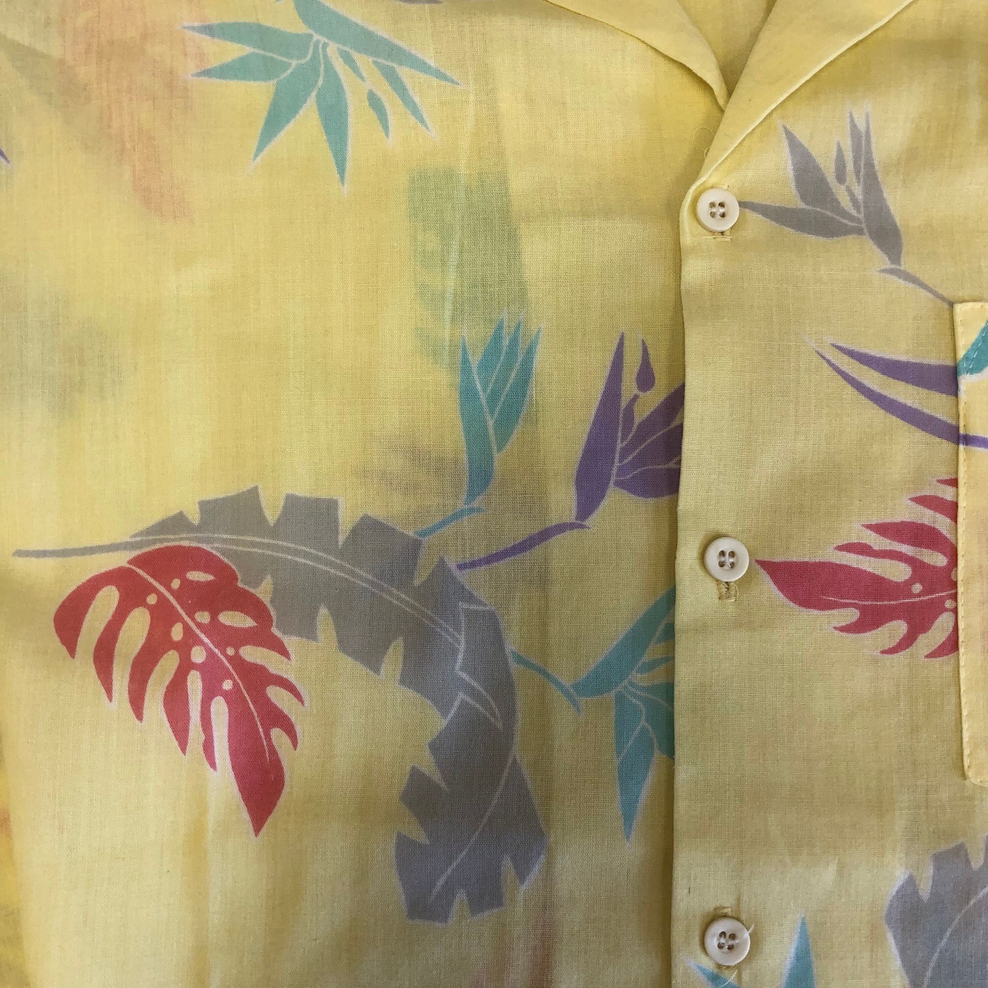 Other VTg Marina of California Yellow Pink Floral Rayon Shirt Size US L / EU 52-54 / 3 - 4 Thumbnail