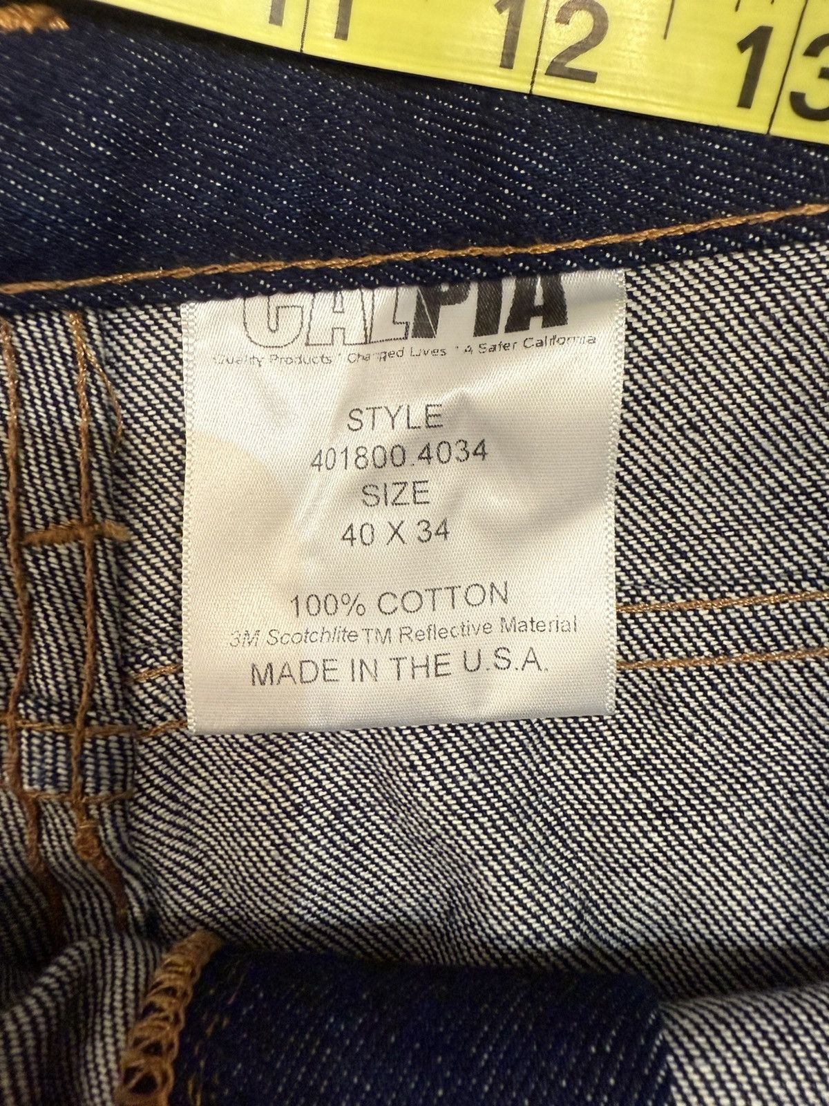 Other ***FINAL DROP***RARE CALPIA CALIFORNIA SAFETY 3M DENIM 40x34 Size US 40 / EU 56 - 10 Thumbnail