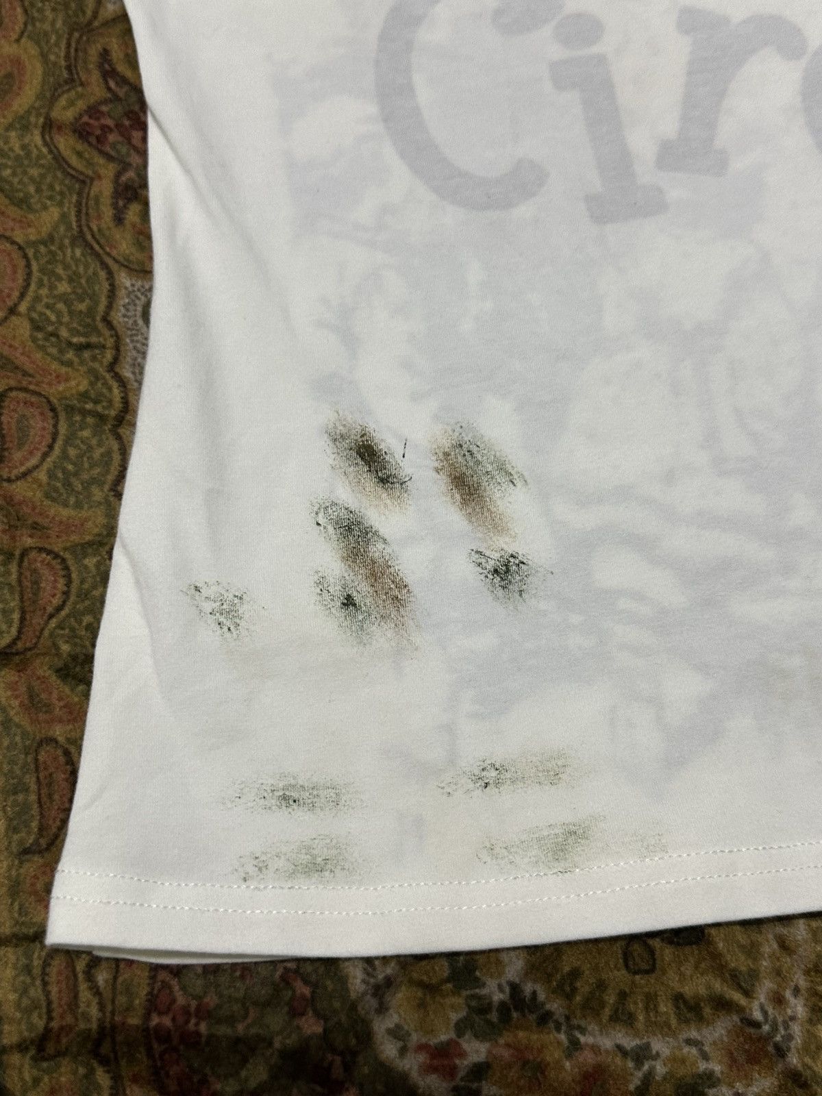 John Galliano S/S 1997 John Galliano “The Circus Collection” Dirty T-Shirt Size S / US 4 / IT 40 - 19 Thumbnail