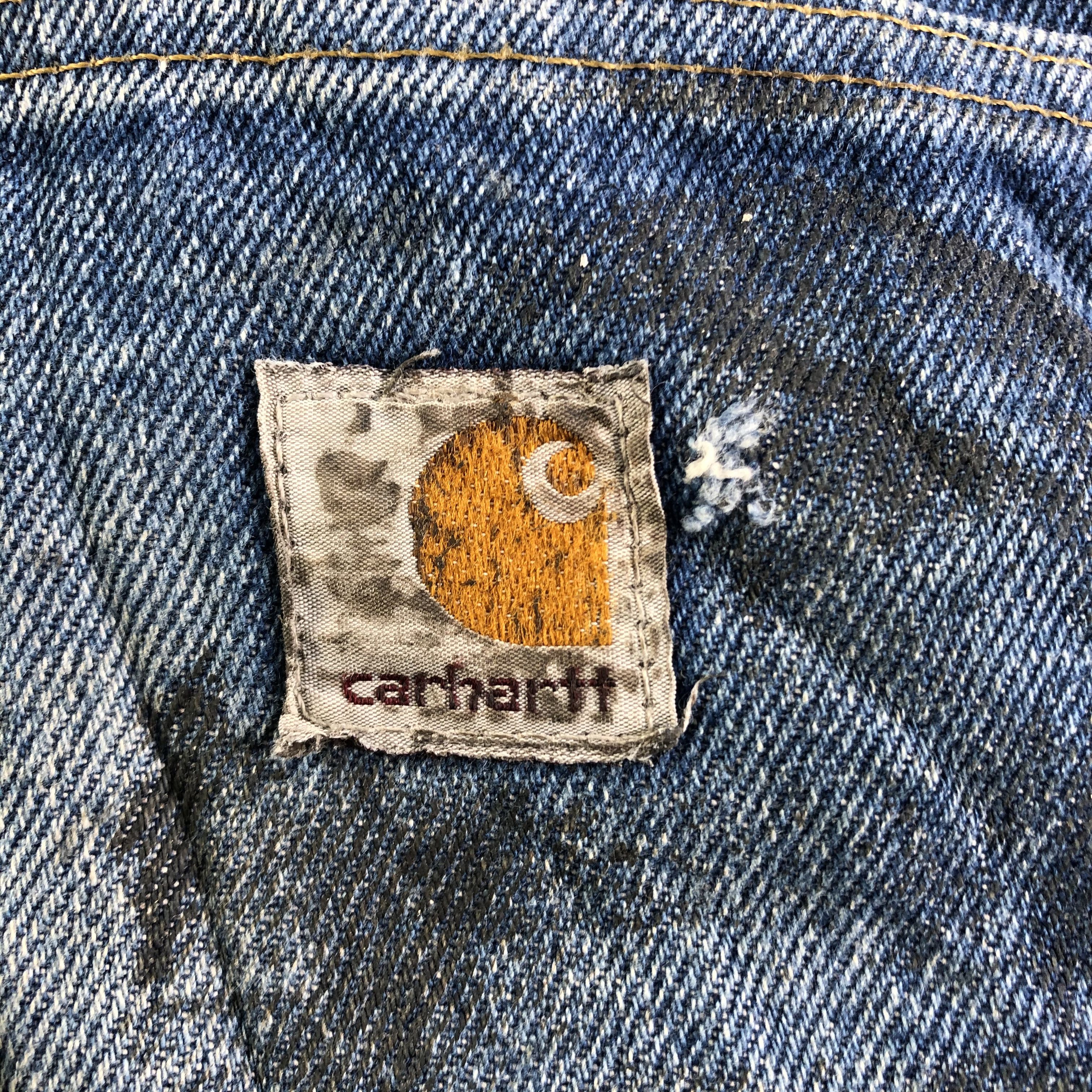Carhartt Vintage Blue Wash Carhartt Jeans-J3912 Size US 37 - 5 Thumbnail